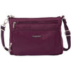 Womens Baggallini Baggallini Classic Anti-Theft Keepsake Crossbody Handbag Mulberry Mulberry