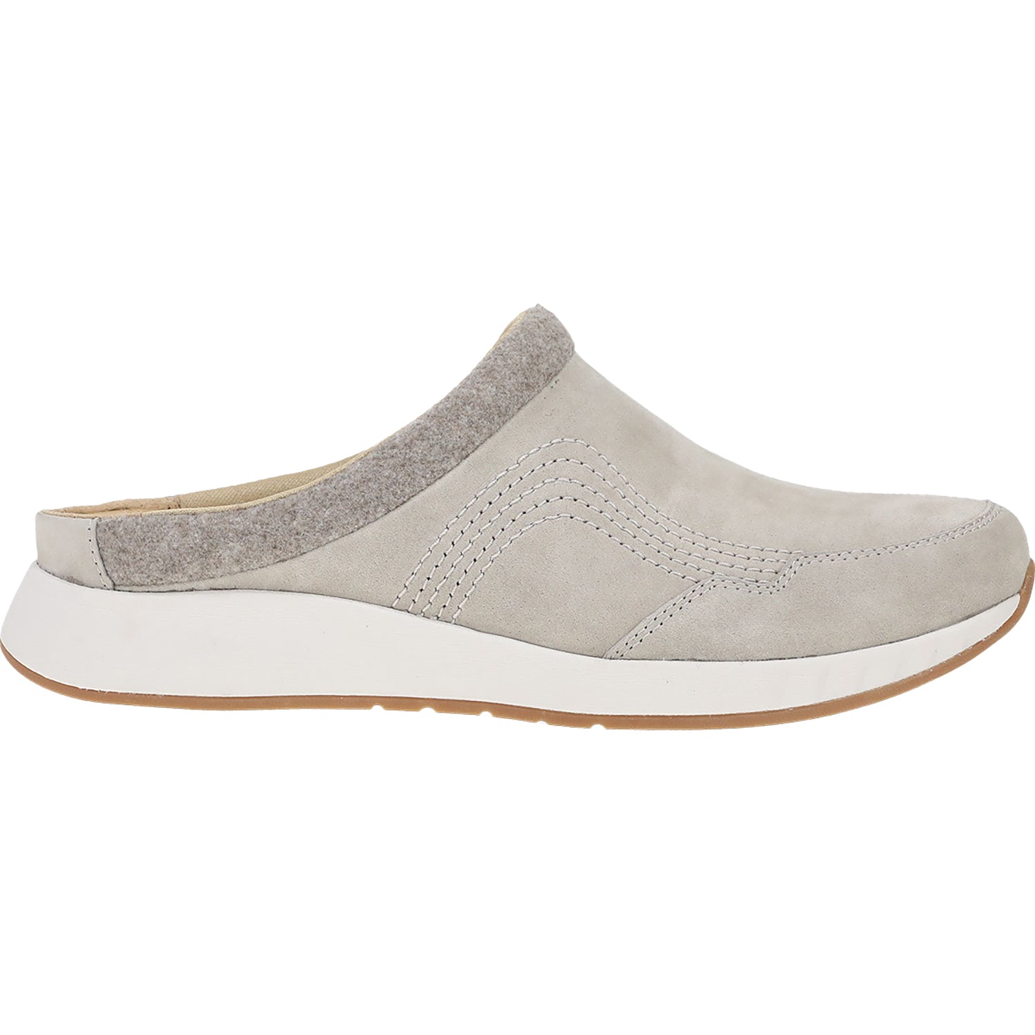 Womens Dansko Dansko Claudia Clog Women's Clogs Stone Suede Stone Suede