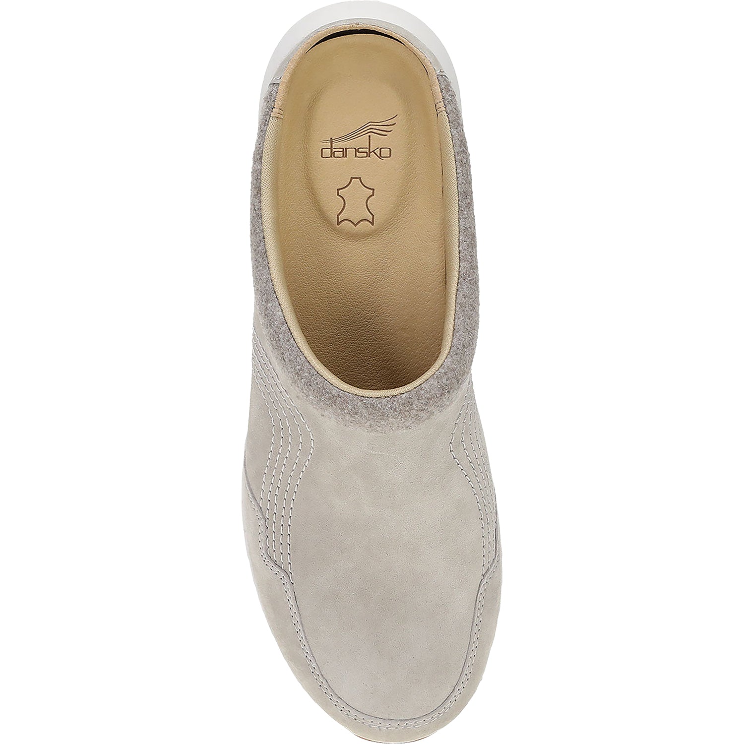 Womens Dansko Dansko Claudia Clog Women's Clogs Stone Suede Stone Suede