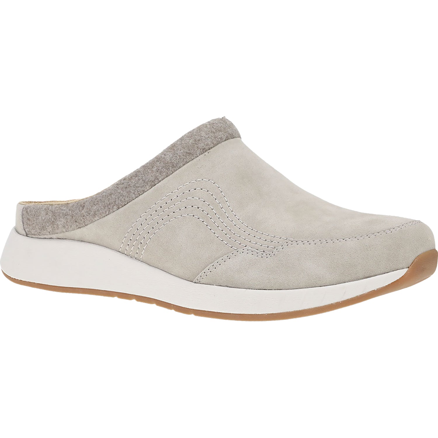 Womens Dansko Dansko Claudia Clog Women's Clogs Stone Suede Stone Suede