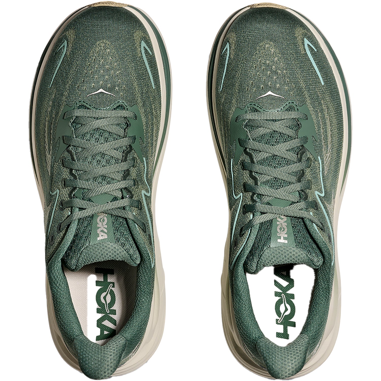 Mens Hoka one one Hoka Clifton 10 (Neutral Support) Men's Athletic Shoes Fern/Truffle Salt Fern/Truffle Salt
