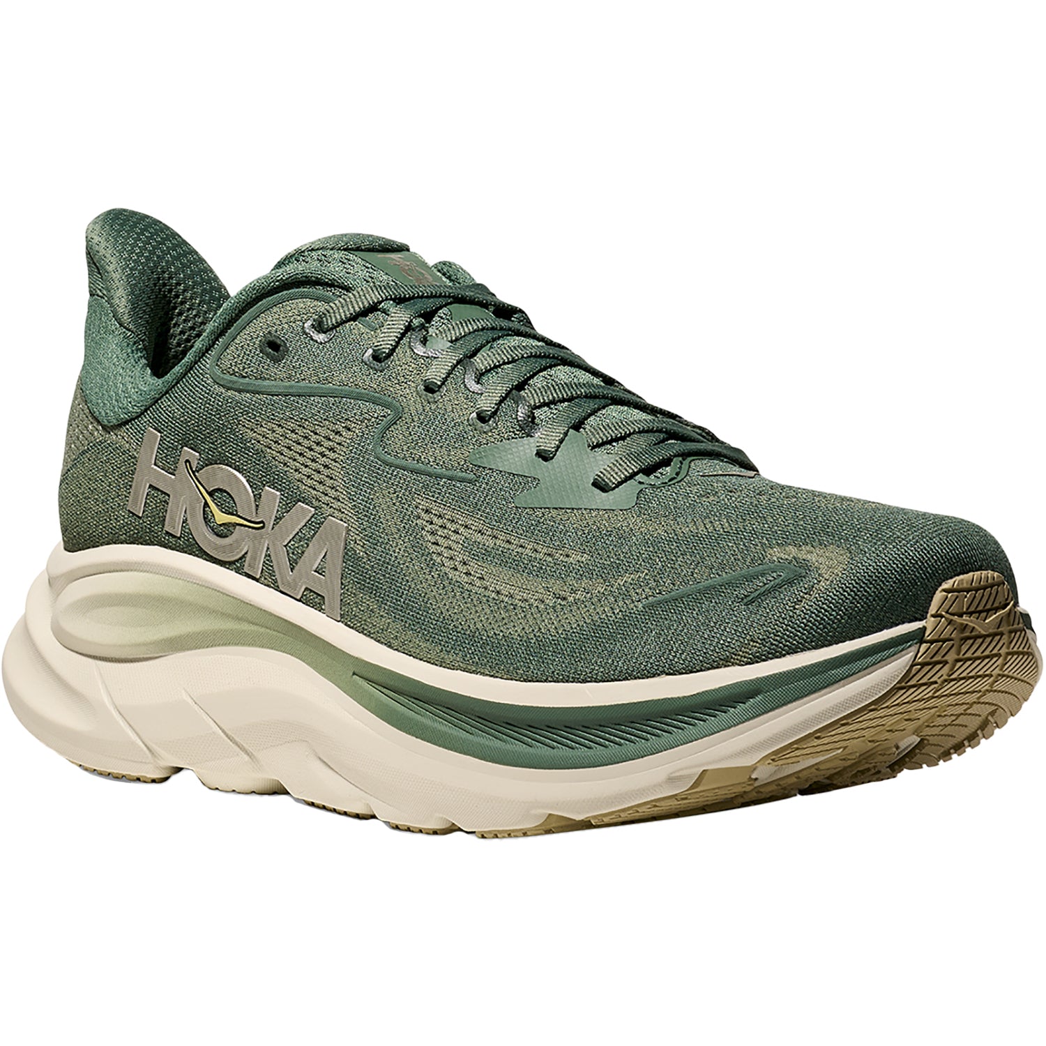 Mens Hoka one one Hoka Clifton 10 (Neutral Support) Men's Athletic Shoes Fern/Truffle Salt Fern/Truffle Salt