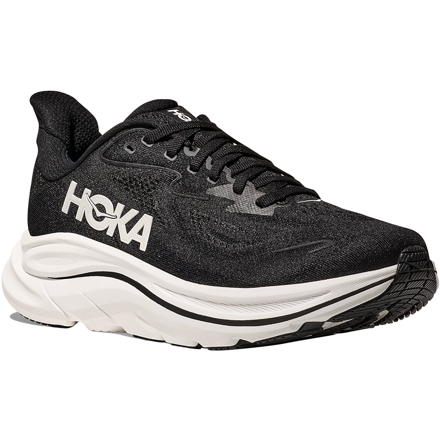 Womens Hoka one one Women's Hoka Clifton 10 Black/White (Neutral Support) Black/White