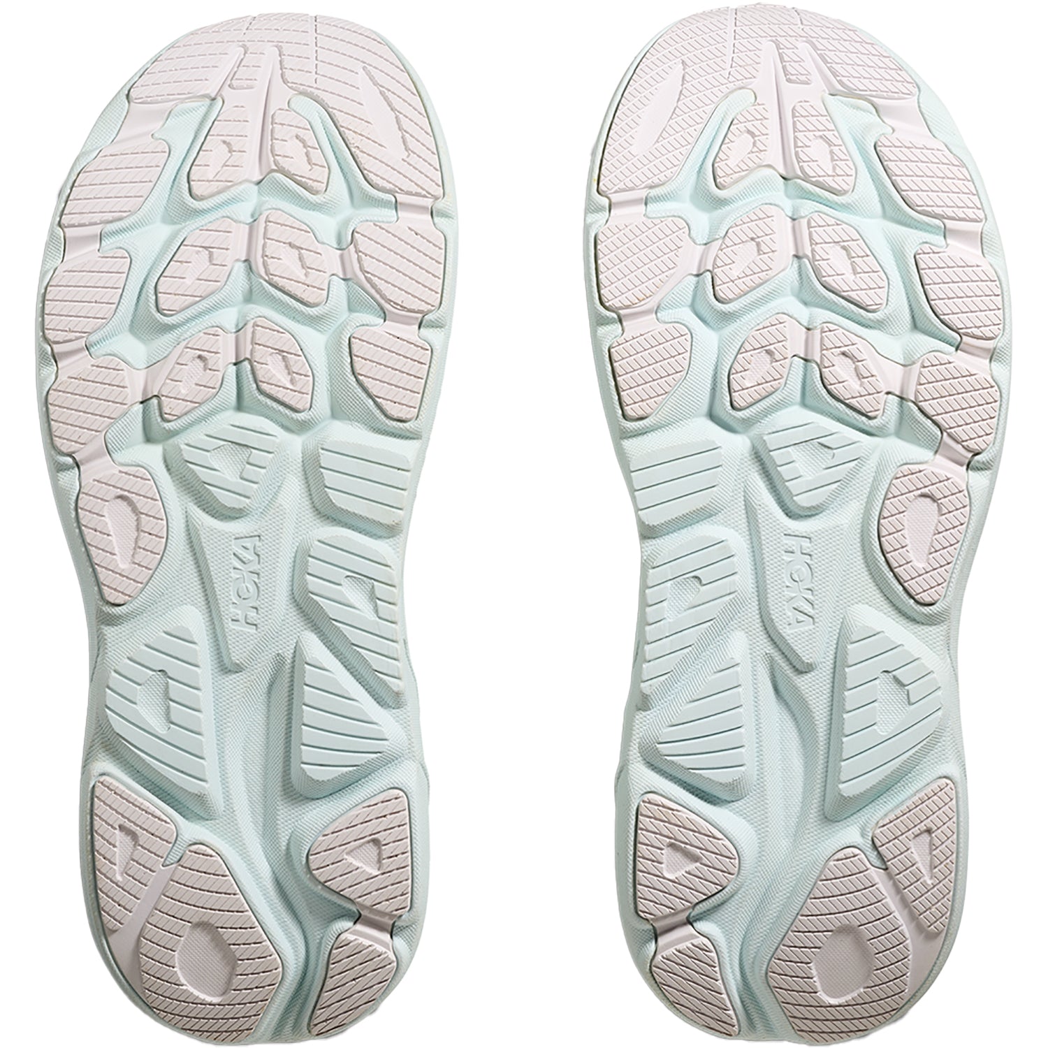 Womens Hoka one one Women's Hoka Clifton 10 White/Cielo Blue Mesh (Neutral Support) White/Cielo Blue