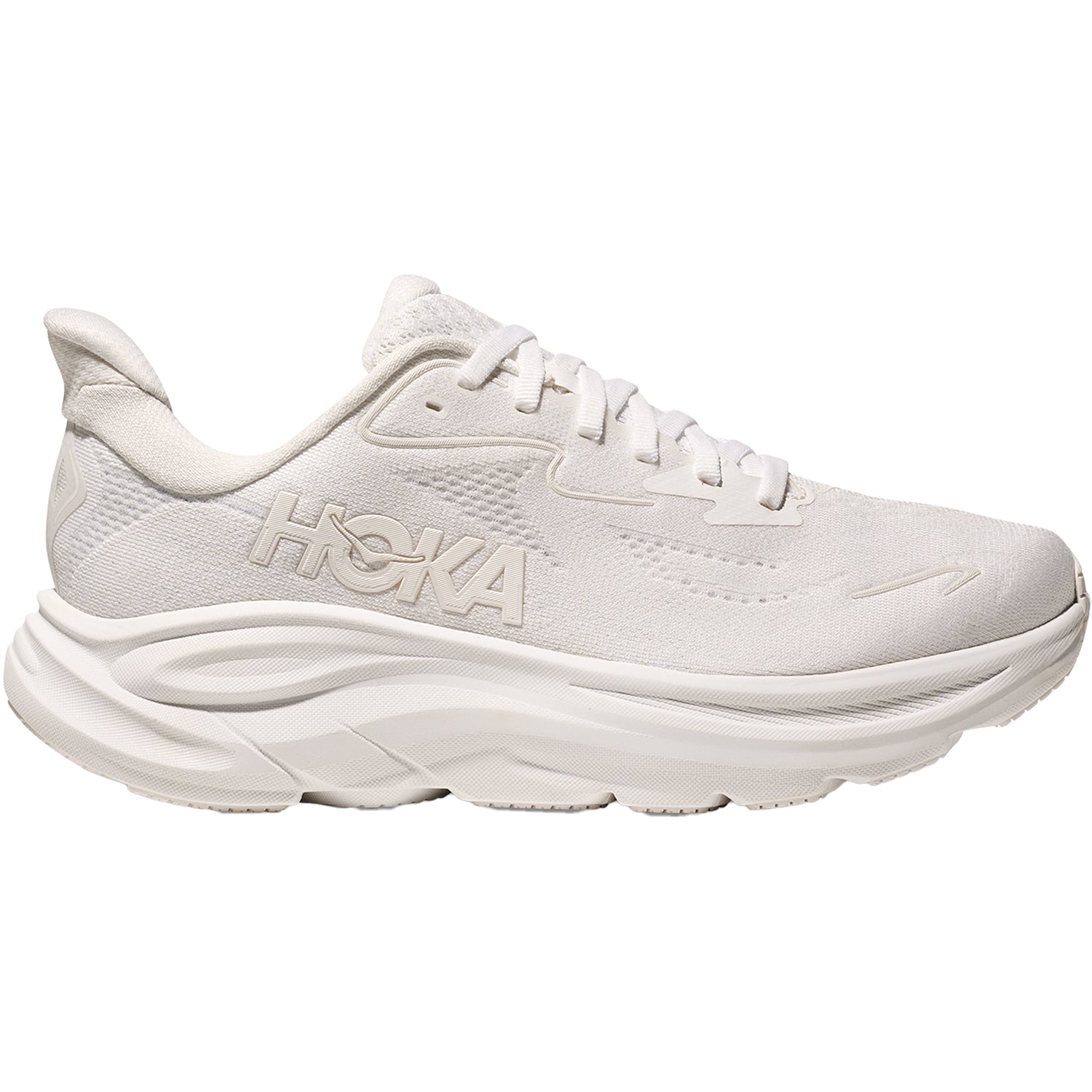 Womens Hoka one one Women's Hoka Clifton 10 White/White (Neutral Support) White/White