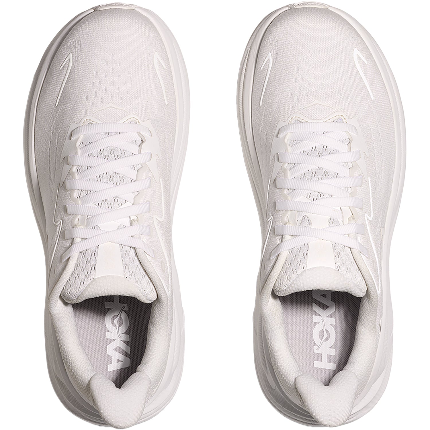 Womens Hoka one one Women's Hoka Clifton 10 White/White (Neutral Support) White/White