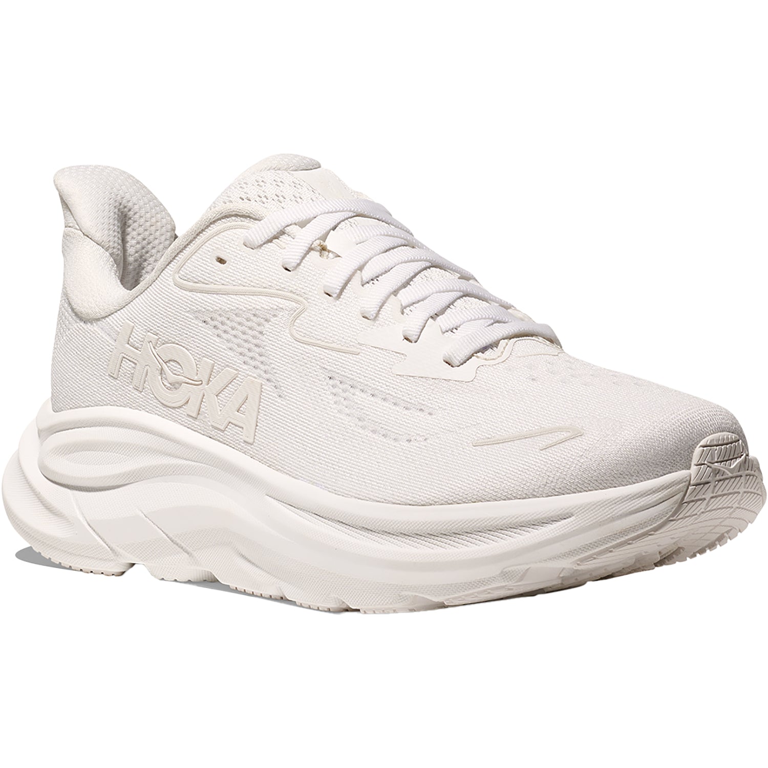Womens Hoka one one Women's Hoka Clifton 10 White/White (Neutral Support) White/White