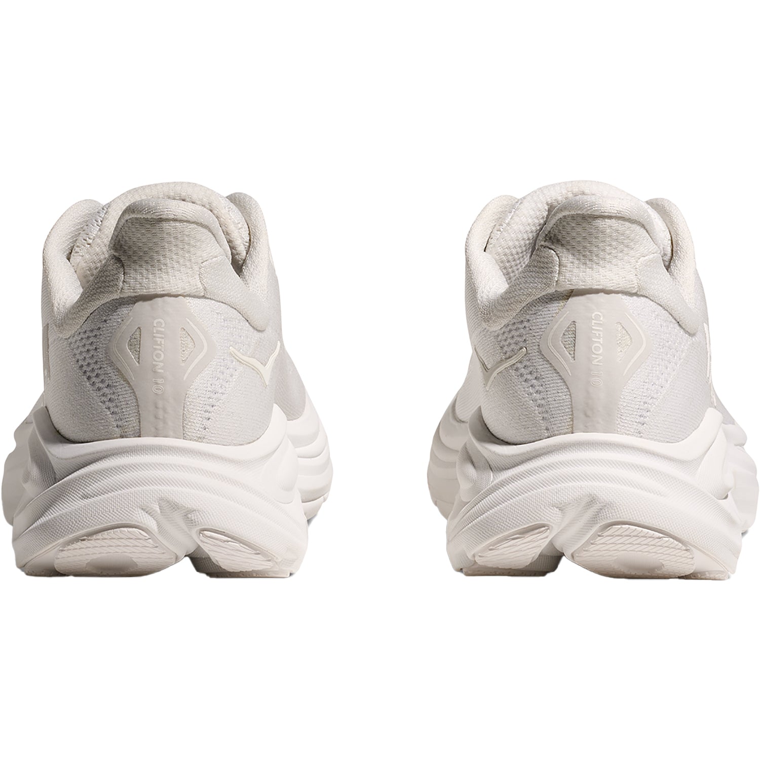 Womens Hoka one one Women's Hoka Clifton 10 White/White (Neutral Support) White/White