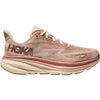 Womens Hoka one one Women's Hoka Clifton 9 Sandstone/Cream Mesh Sandstone/Cream