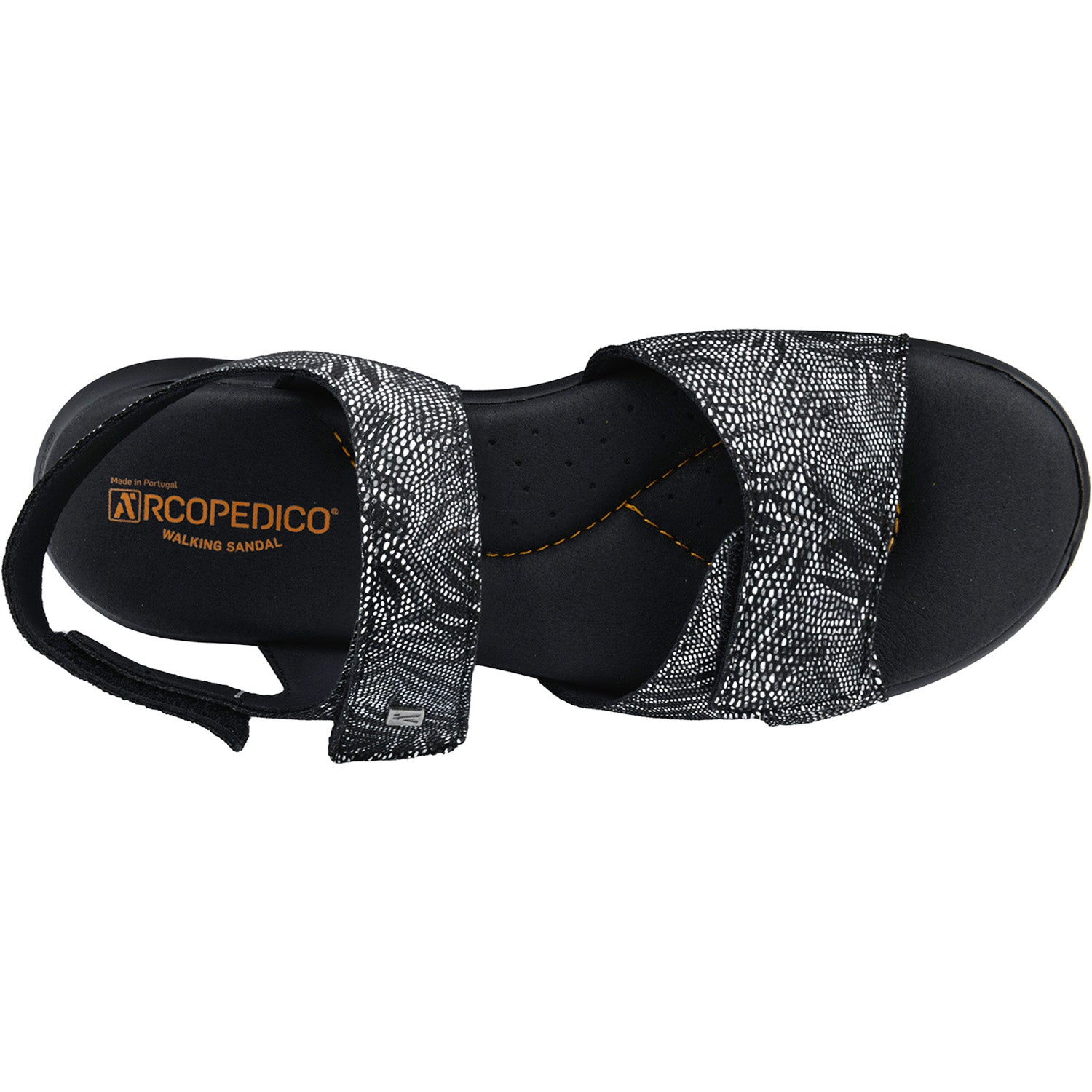 Womens Arcopedico Arcopedico Corbett Women's Sandals Black Palm Black Palm