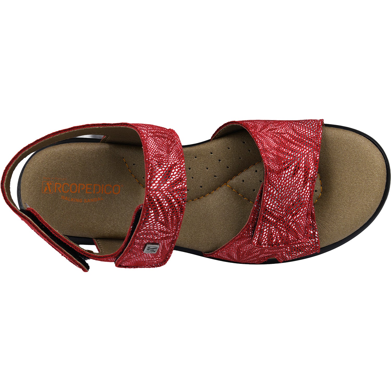 Womens Arcopedico Arcopedico Corbett Women's Sandals Red Palm Red Palm