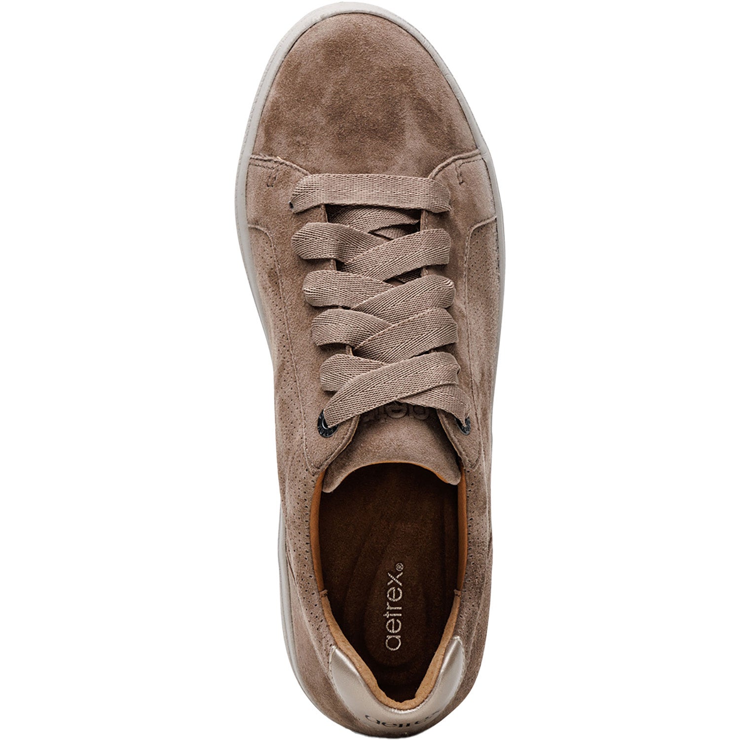 Womens Aetrex Aetrex Courtney Women's Lace Up Shoes Taupe Suede Taupe Suede