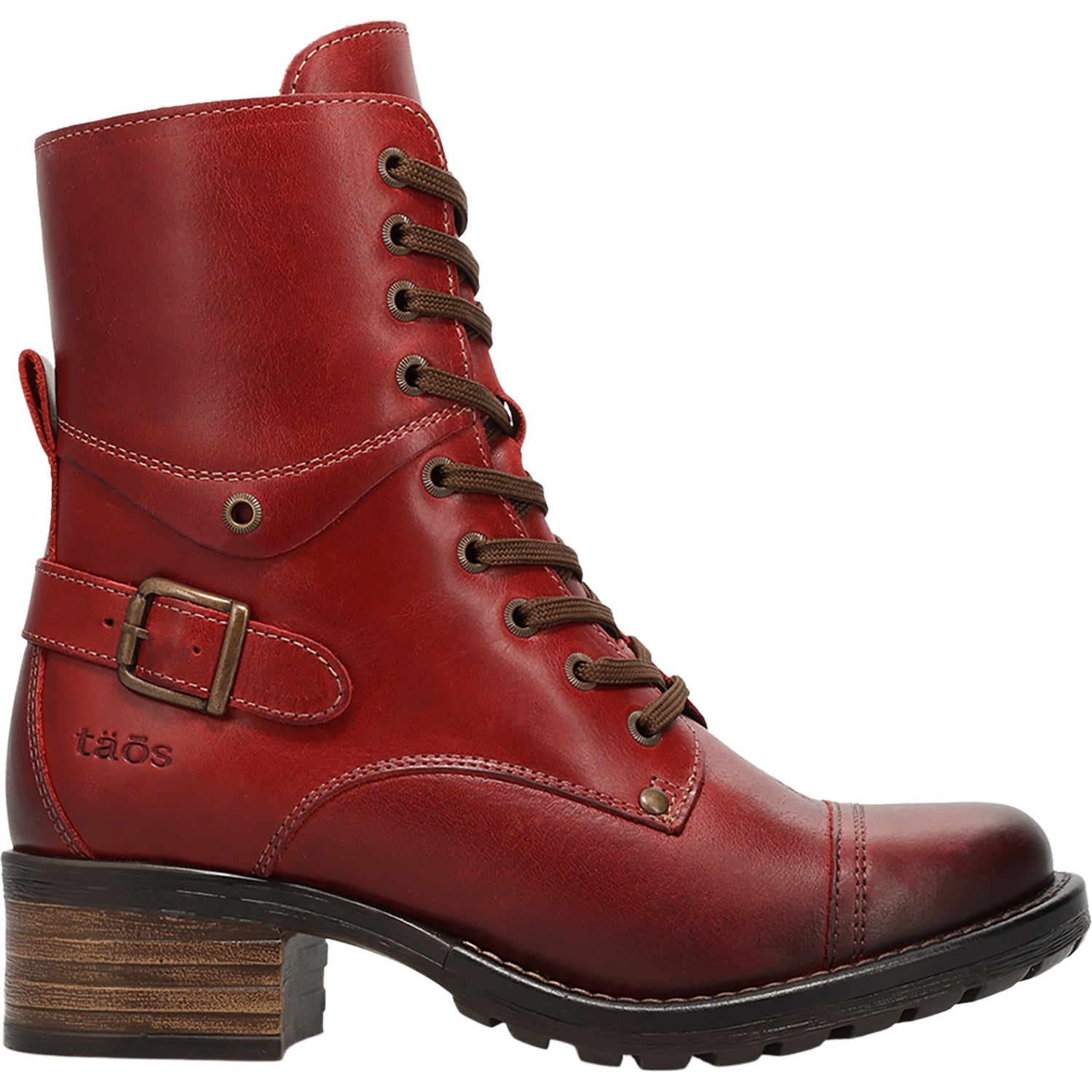 Womens Taos Women's Taos Crave Classic Red Leather Classic Red Leather