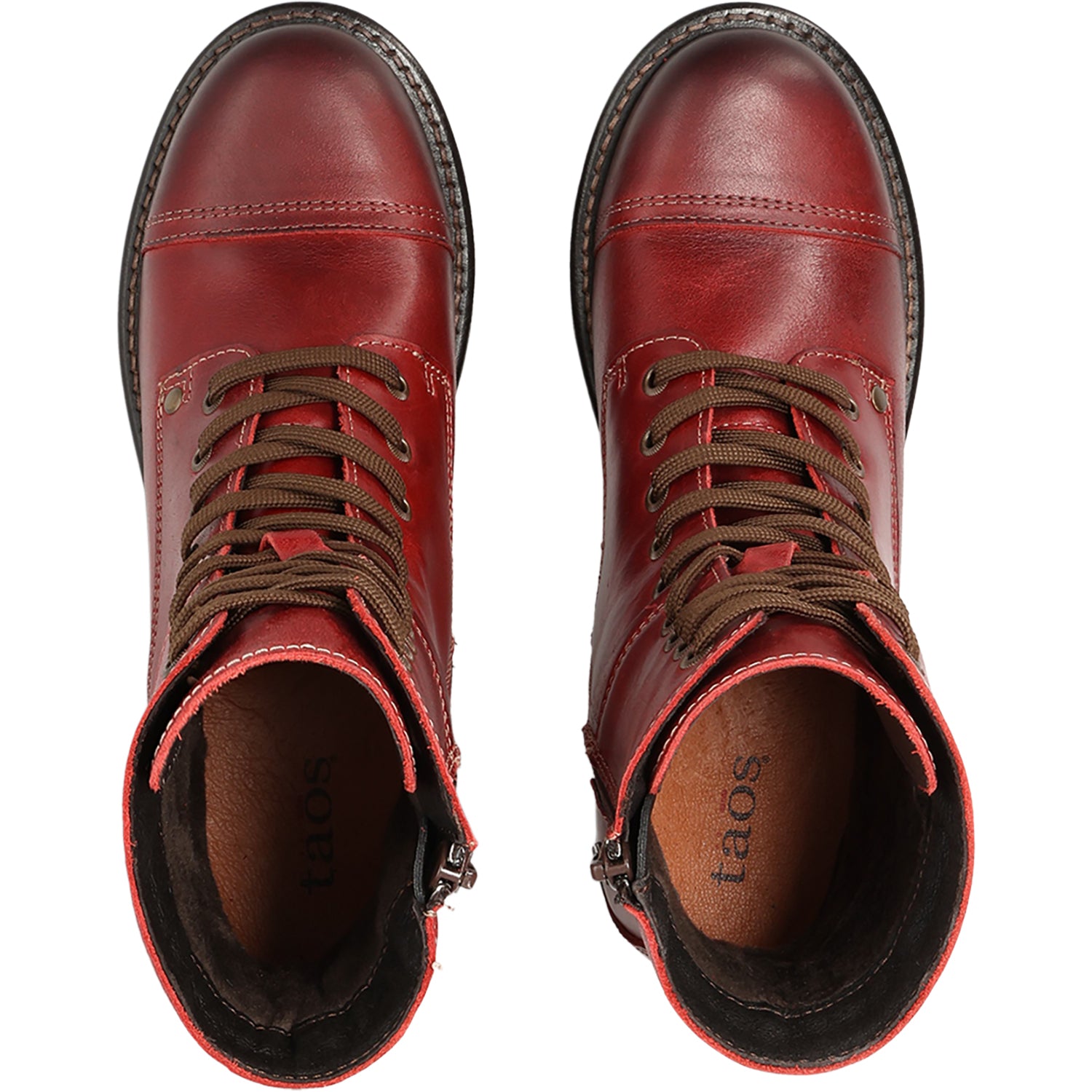 Womens Taos Women's Taos Crave Classic Red Leather Classic Red Leather