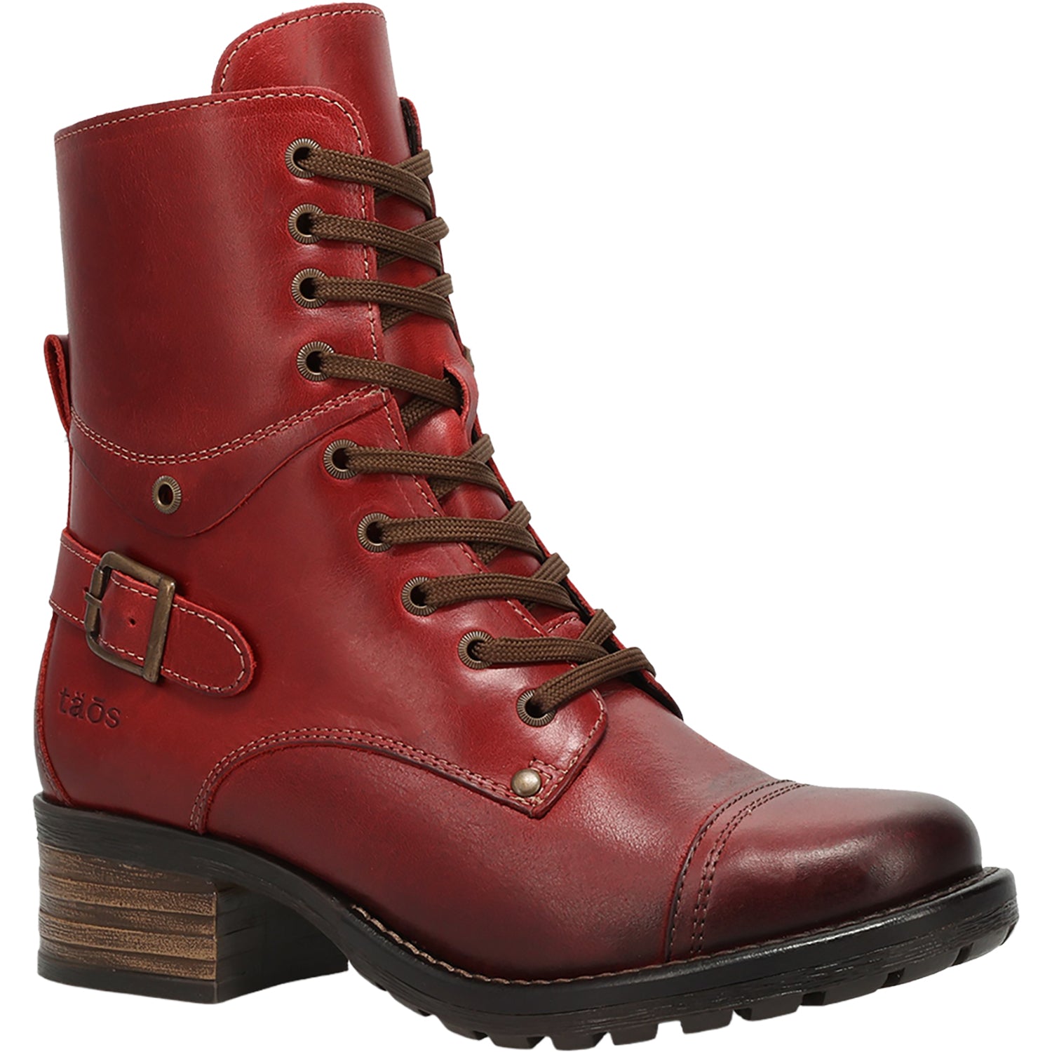 Womens Taos Women's Taos Crave Classic Red Leather Classic Red Leather