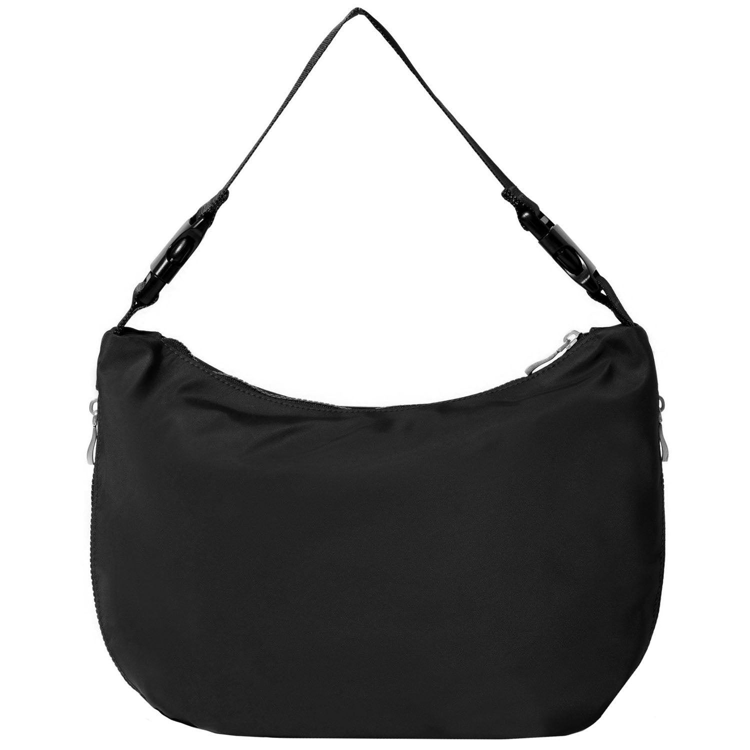Womens Baggallini Baggallini Crescent Convertible Hobo Handbag Black Twill Black Twill
