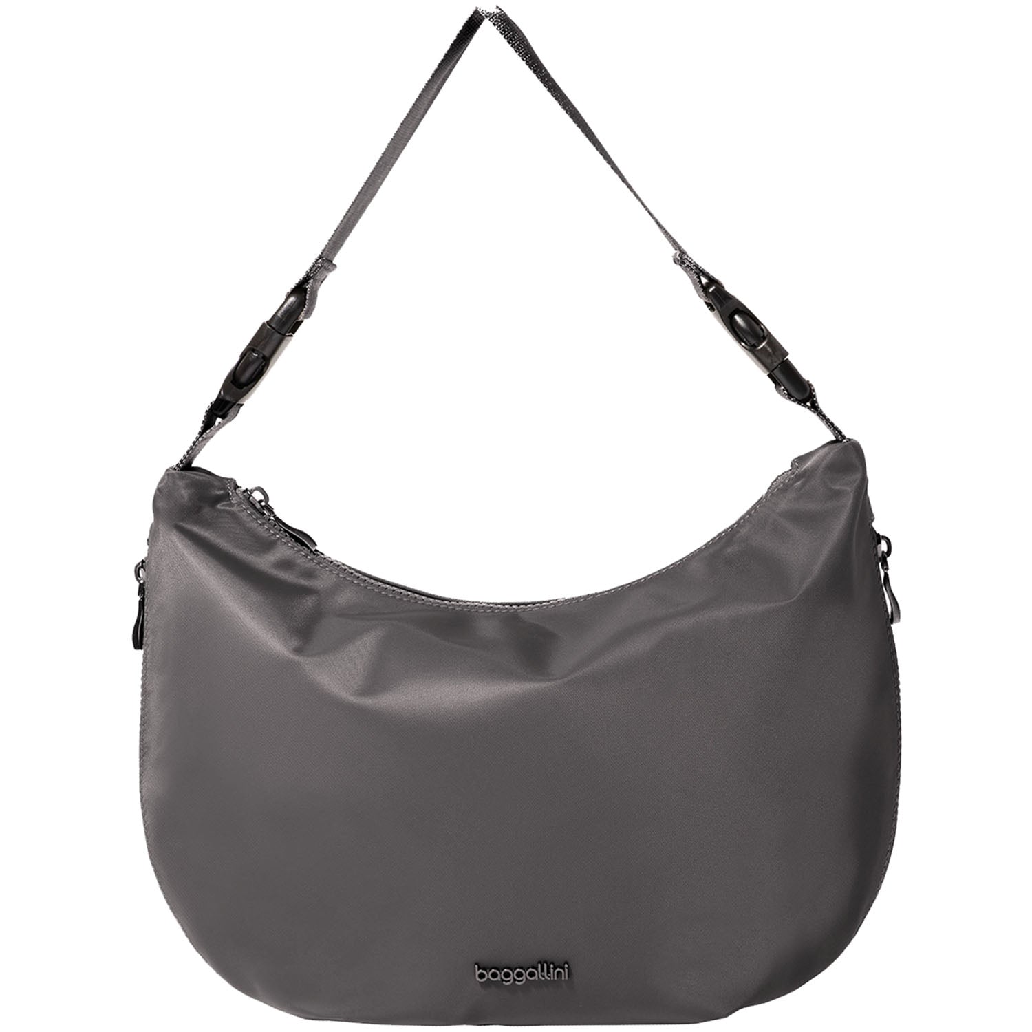 Womens Baggallini Baggallini Crescent Convertible Hobo Handbag Smoke Twill Smoke Twill