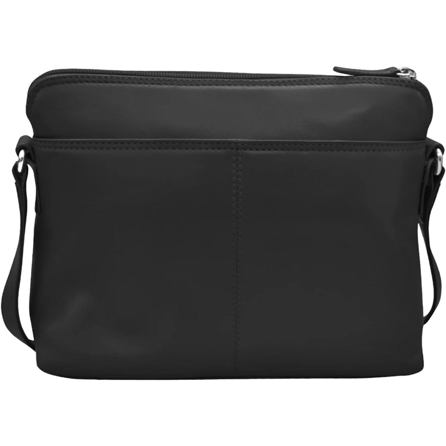 Womens Ili new york ili New York Crossbody Organizer Black Leather Black Leather