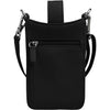 Womens Ili new york ili New York Crossbody Phone Pouch Black Leather Black Leather