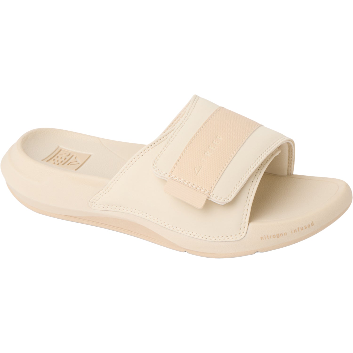 Womens Reef Reef Cruiser Slide Women's Recovery Slide Vintage/Sand Vintage/Sand