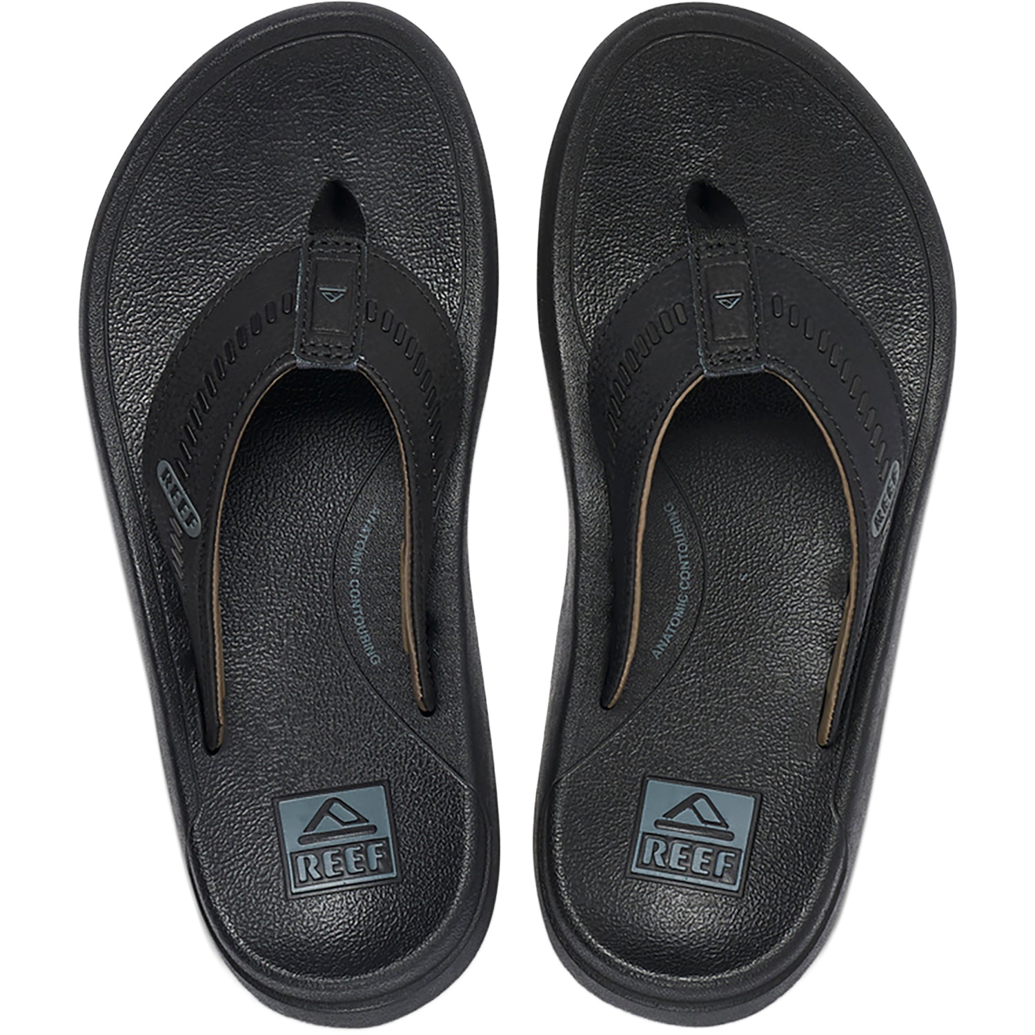 Mens Reef Reef Cruiser Men's Recovery Slide Sandals Sandals Black/Grey Black/Grey