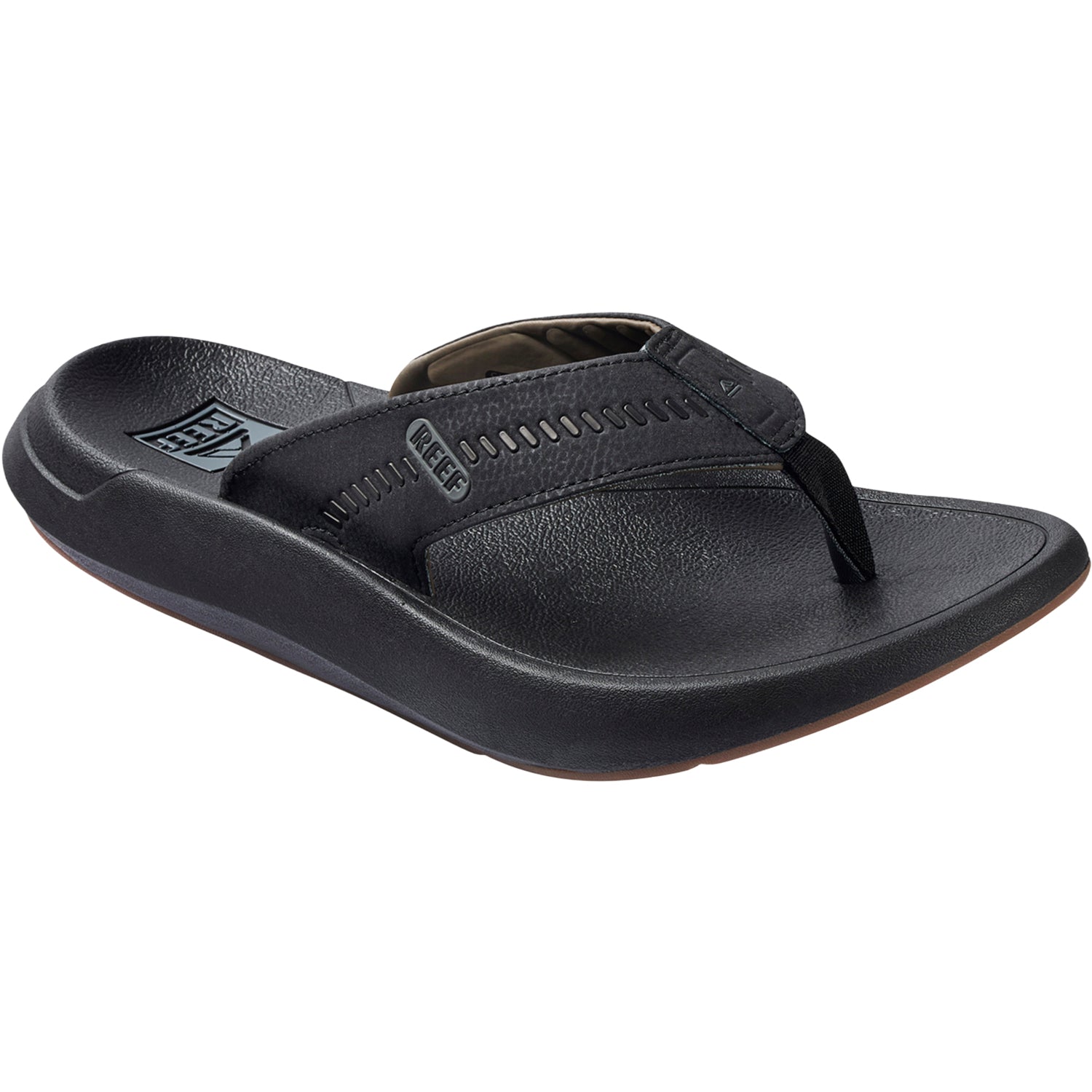 Mens Reef Reef Cruiser Men's Recovery Slide Sandals Sandals Black/Grey Black/Grey