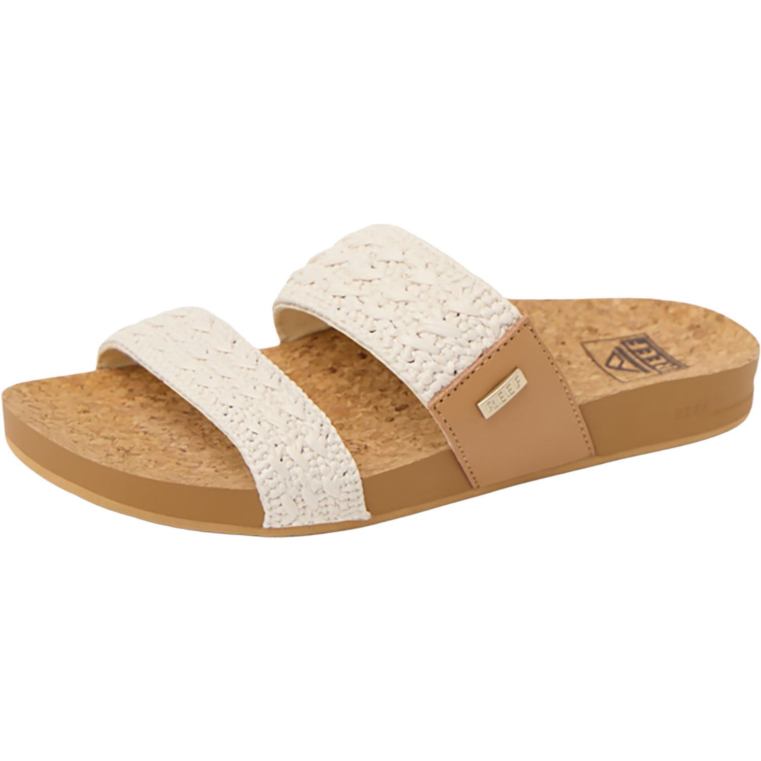 Womens Reef Reef Cushion Vista Women's Slide Sandals Vintage Textile Vintage Textile