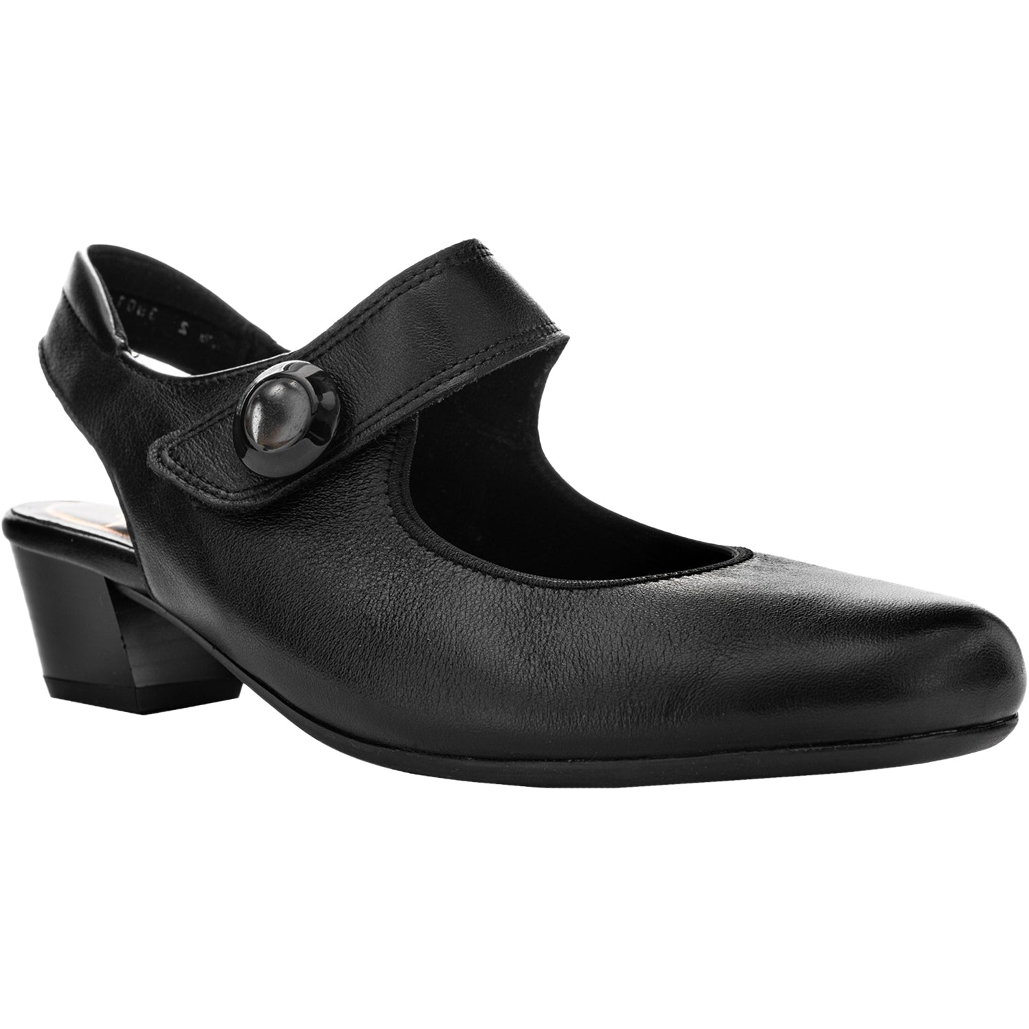 Womens Ara shoes Ara Calico 2 Sling Women's Dress Heels Black Calf Leather Black Calf Leather