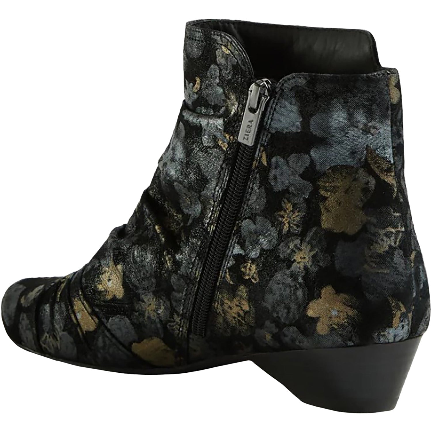 Womens Ziera Ziera Camryn Wide Women's Boots Black Metal Suede Black Metal Suede