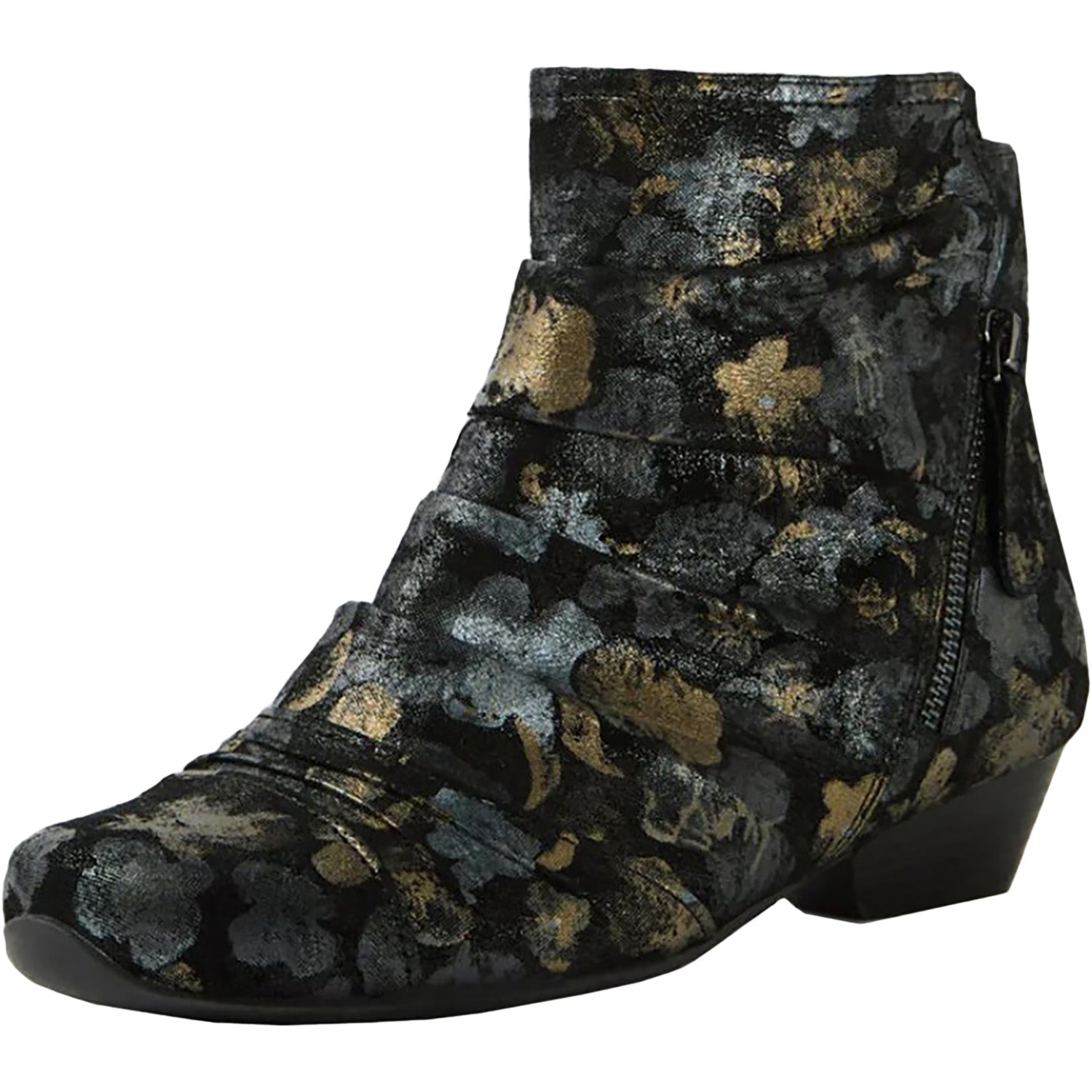 Womens Ziera Ziera Camryn Wide Women's Boots Black Metal Suede Black Metal Suede