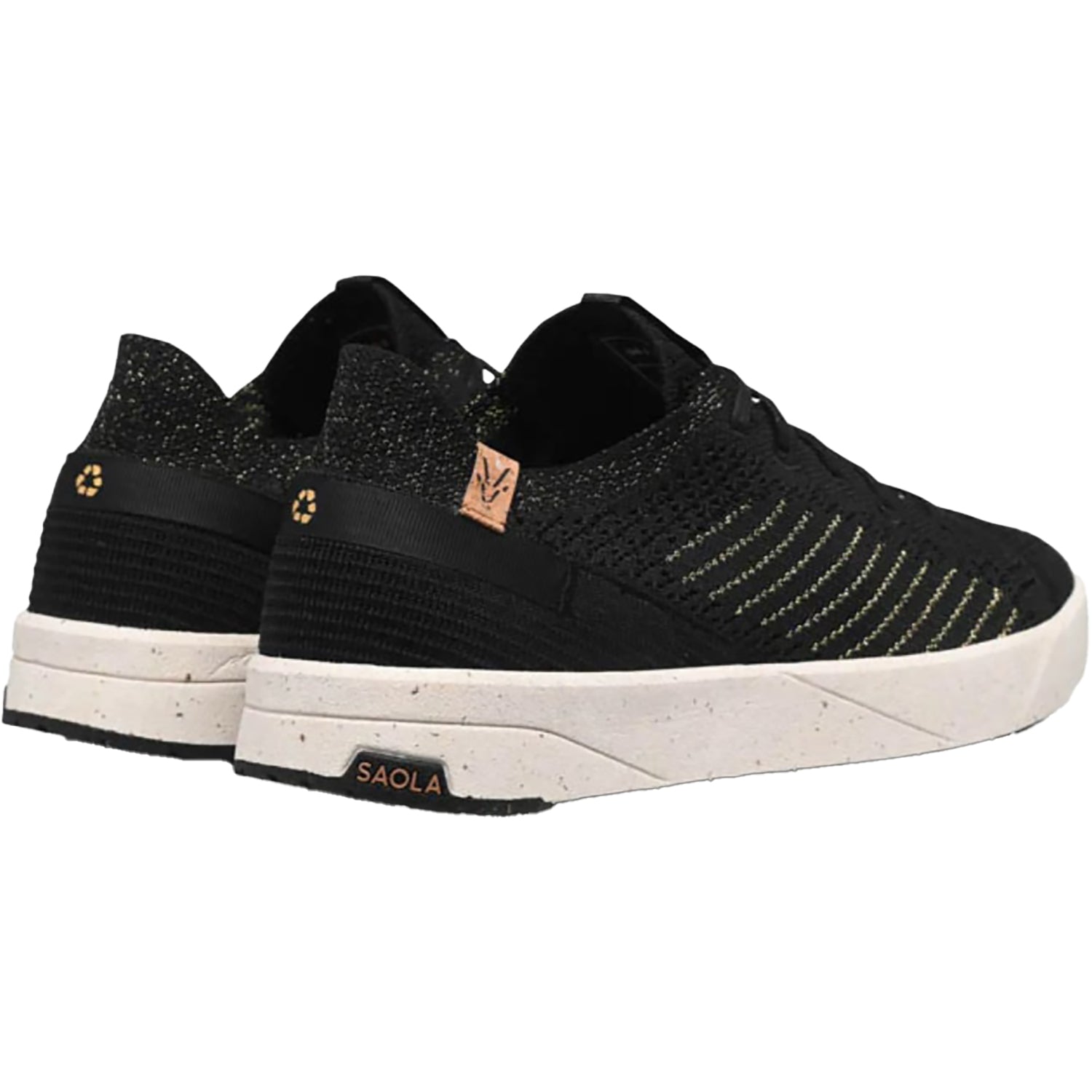 Womens Saola Women's Saola Cannon Knit 3 Black/Gold Black/Gold
