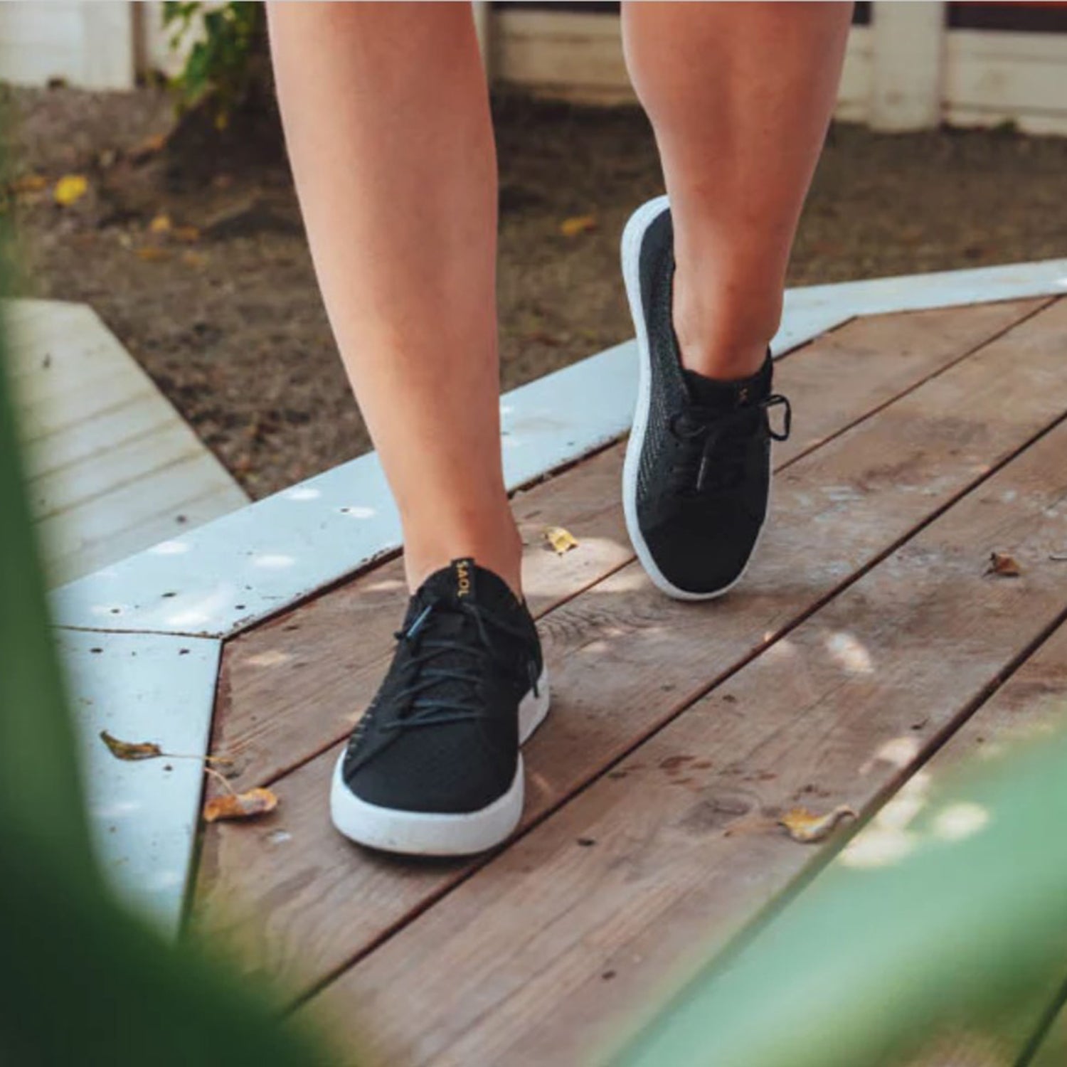 Womens Saola Women's Saola Cannon Knit 3 Black/Gold Black/Gold