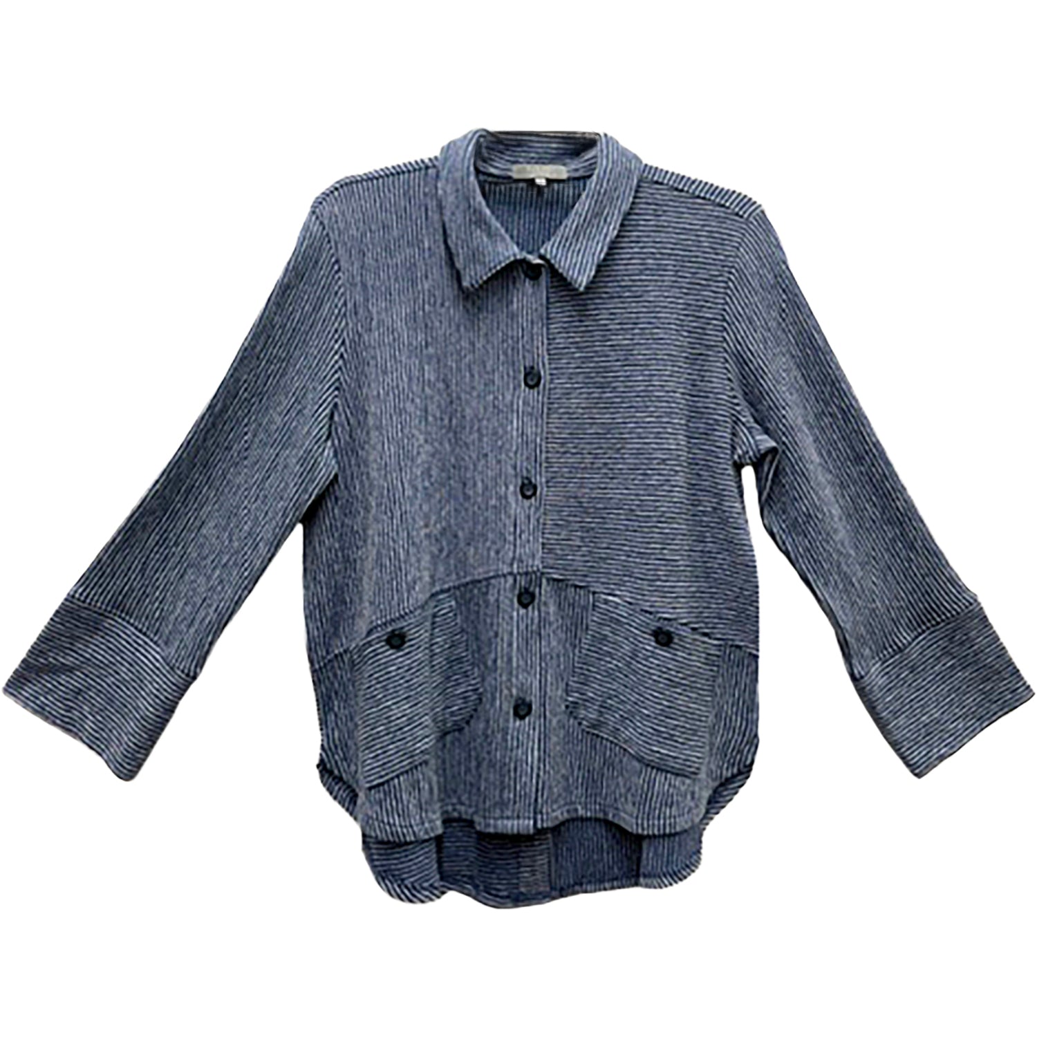 Womens Habitat Habitat Carmel Stripe Button Front Shirt Women's Top Marine Marine