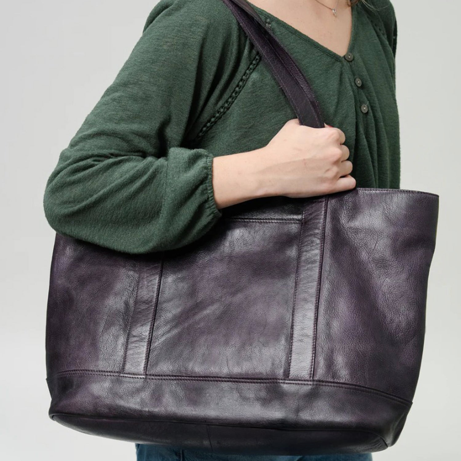 Womens Latico Latico Carmen Leather Tote Handbag Black Black