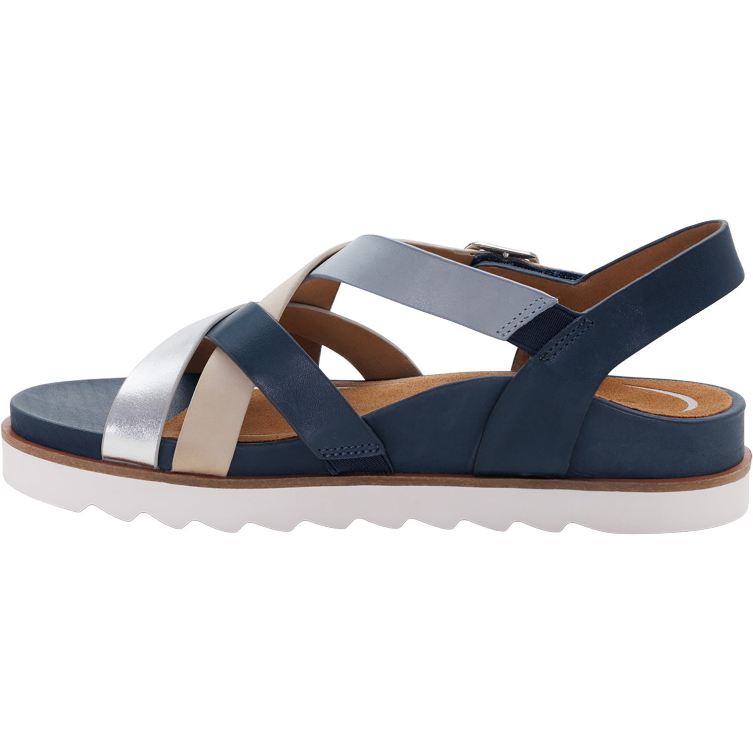 Womens Aetrex Aetrex Carmen Women's Sandals Navy Multi Navy Multi