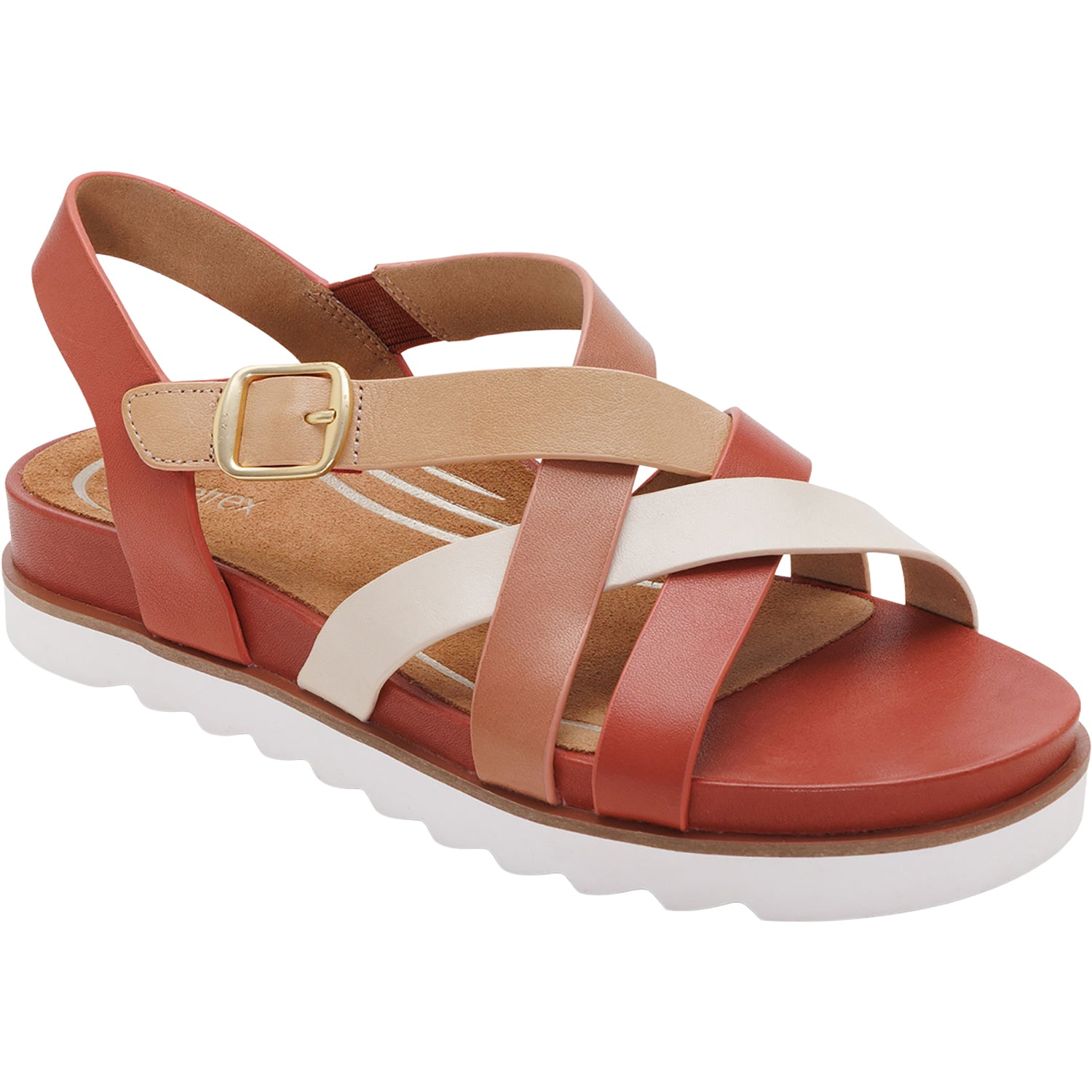Womens Aetrex Aetrex Carmen Women's Sandals Terracotta Multi Terracotta Multi