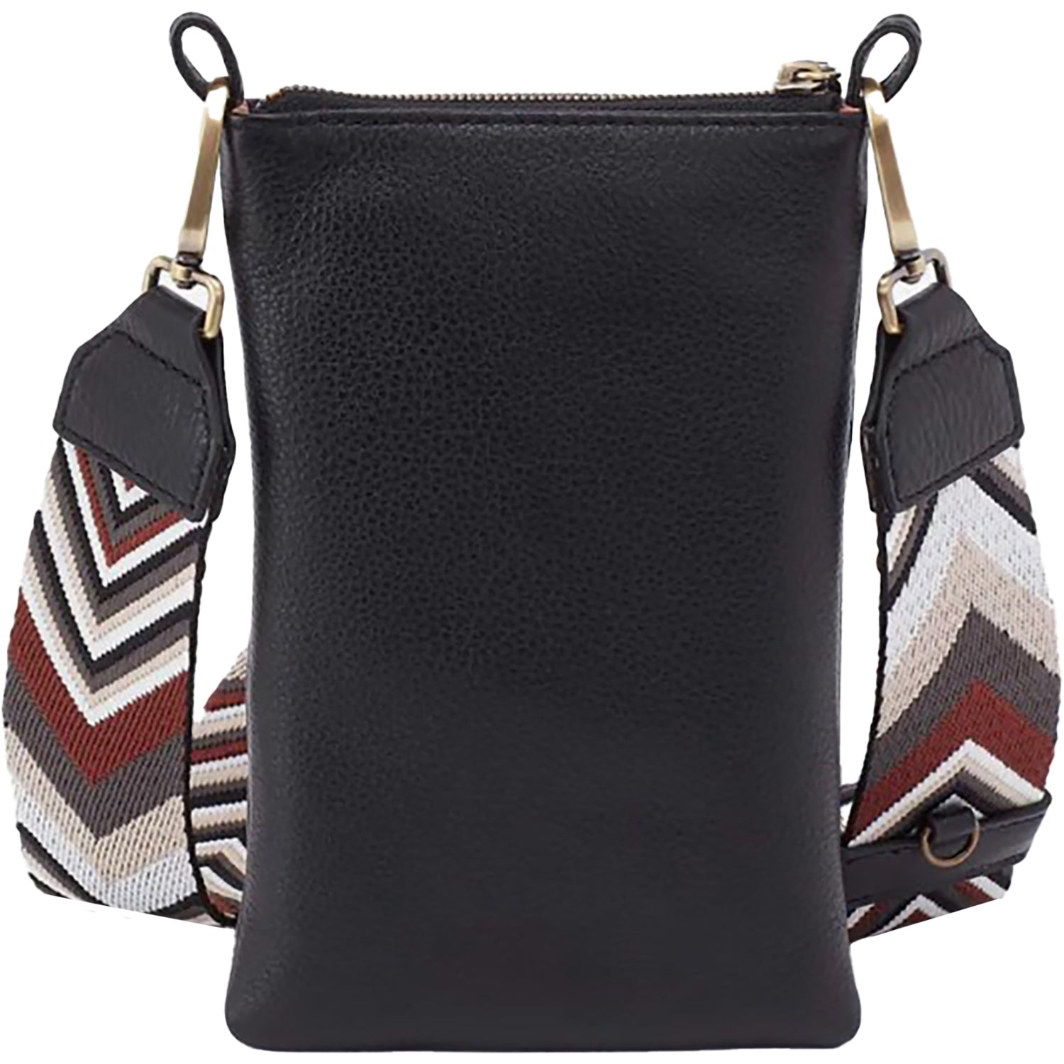 Womens Hobo Hobo Cass Phone Crossbody Handbag Black Leather Black Leather