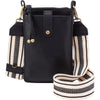 Womens Hobo Hobo Cass Phone Crossbody Handbag Black Pebbled Leather Black Pebbled Leather