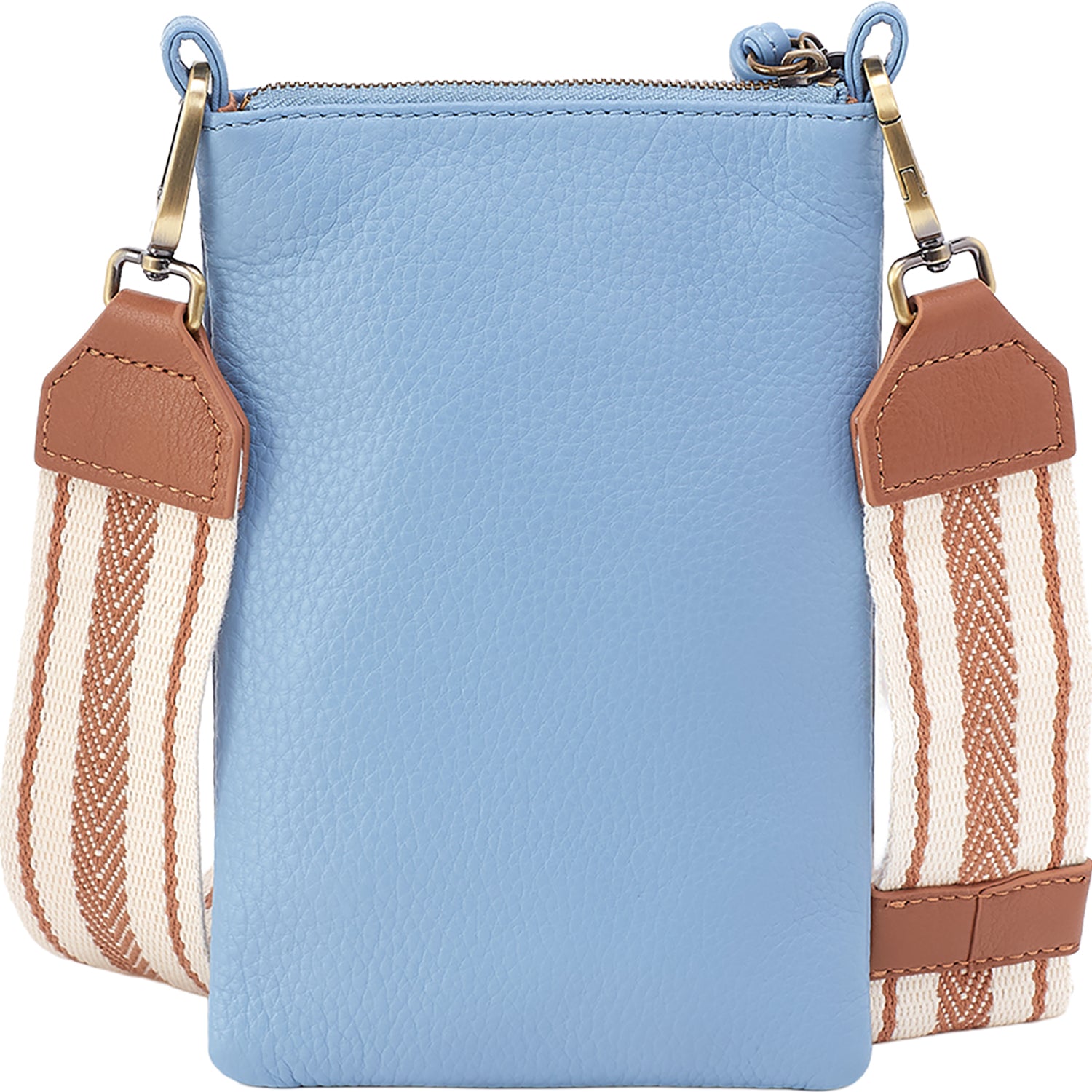 Womens Hobo Hobo Cass Phone Crossbody Handbag Seabreeze Pebbled Leather Seabreeze Pebbled Leather