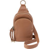 Womens Hobo Hobo Cass Small Sling Handbag Brown Sugar Pebbled Leather Brown Sugar Pebbled Leather