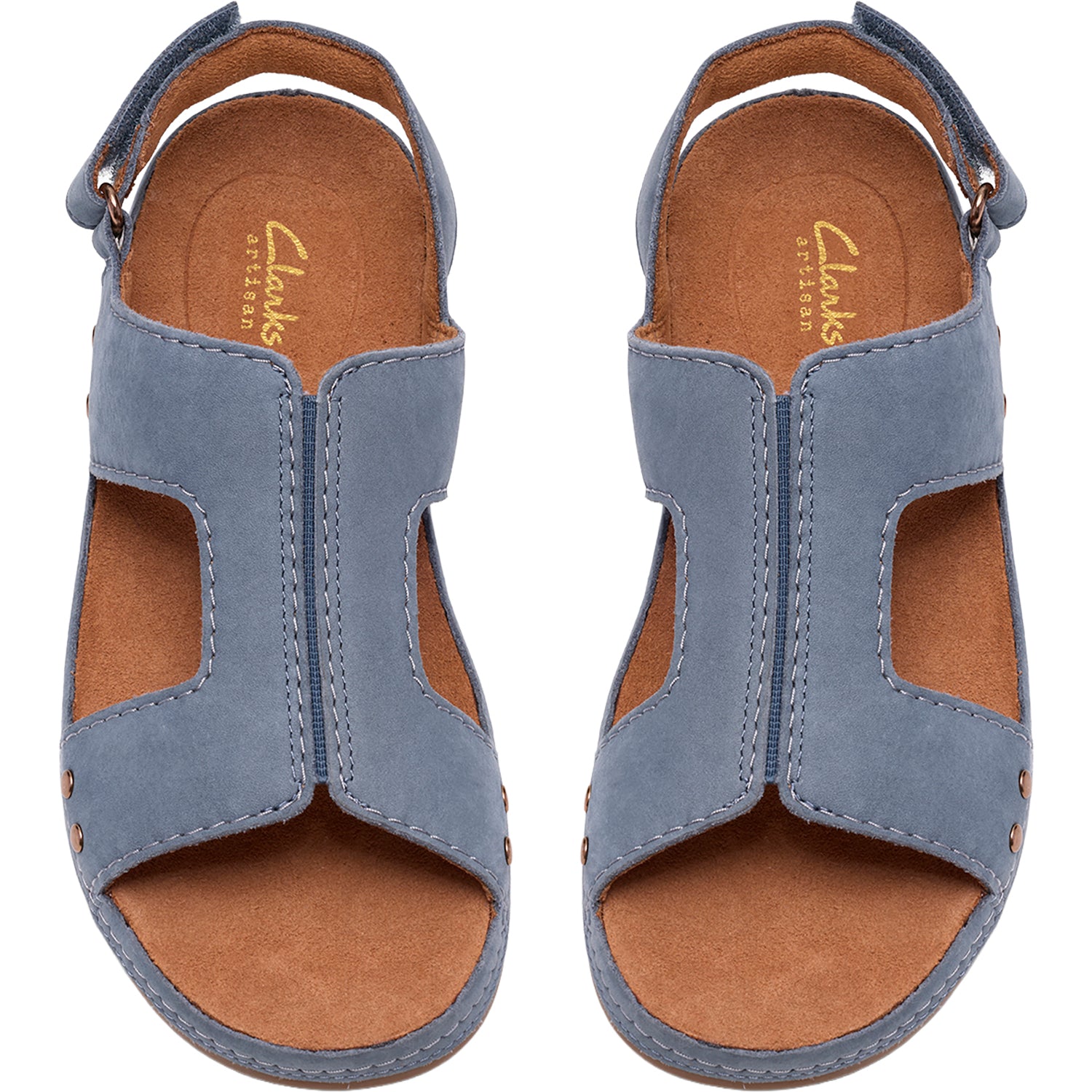 Womens Clarks Clarks Cecily Sun Women's Sandals Denim Blue Nubuck Denim Blue Nubuck