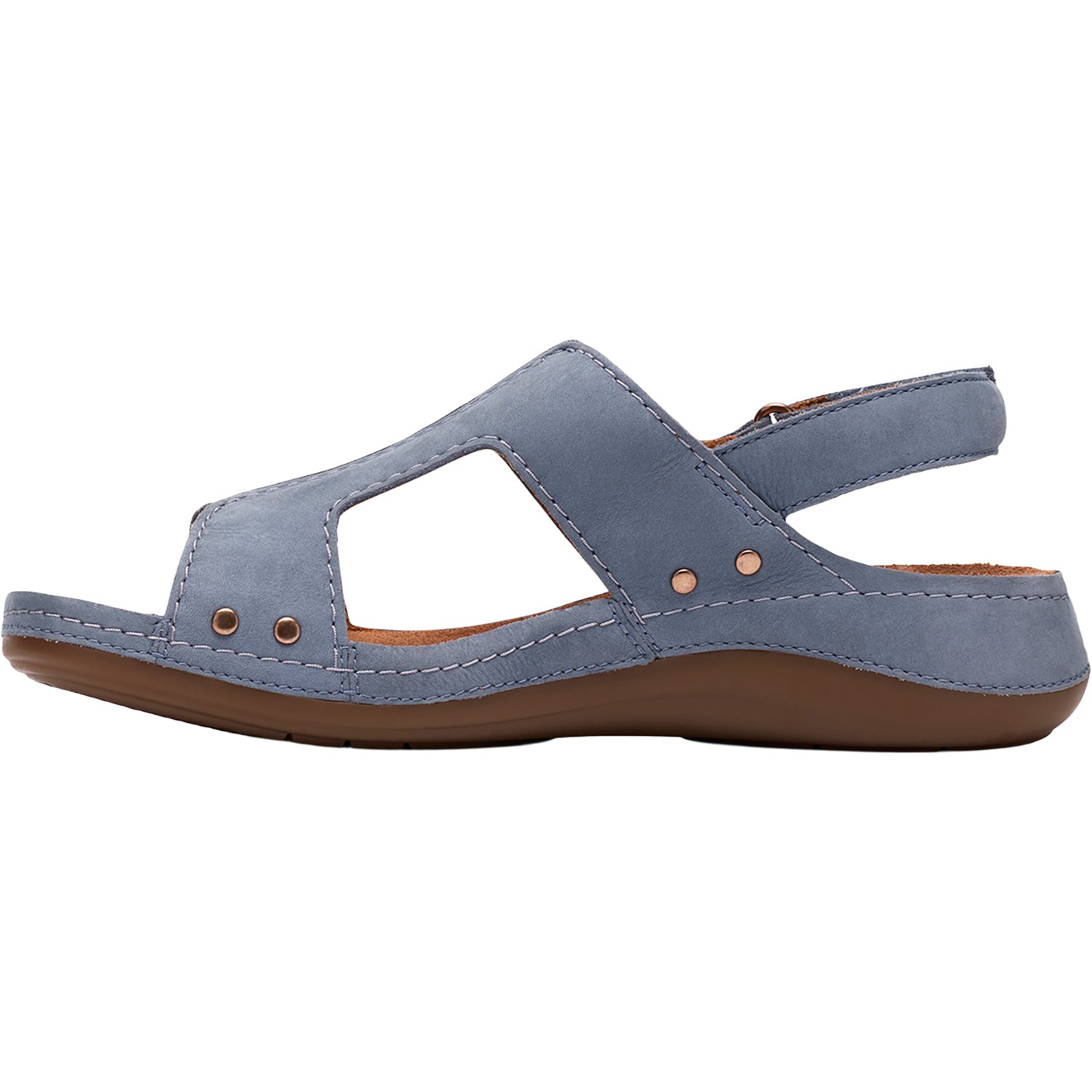 Womens Clarks Clarks Cecily Sun Women's Sandals Denim Blue Nubuck Denim Blue Nubuck