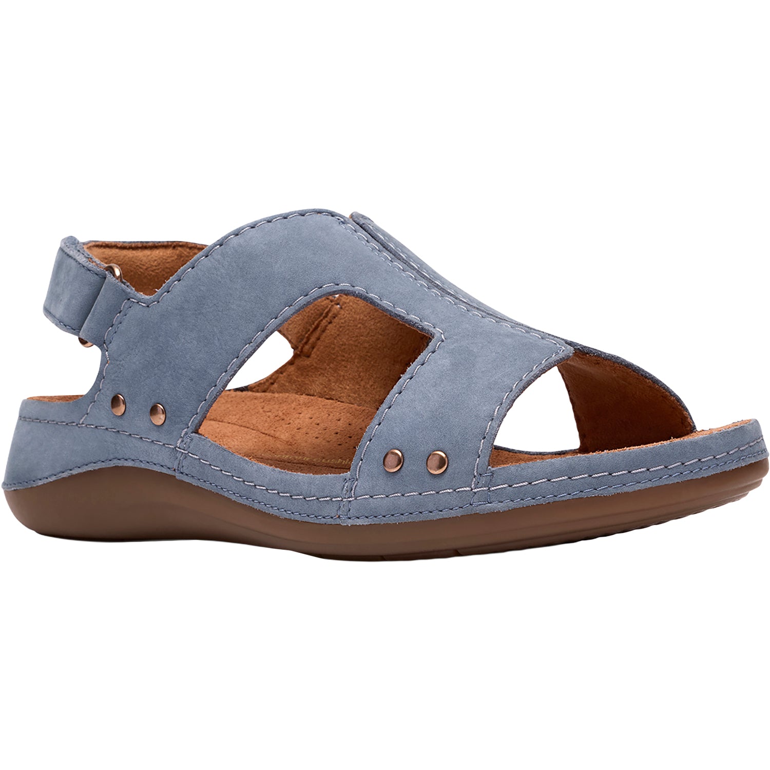 Womens Clarks Clarks Cecily Sun Women's Sandals Denim Blue Nubuck Denim Blue Nubuck