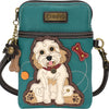 Womens Chala Chala Cellphone Crossbody Labradoodle Handbag Turquoise Turquoise