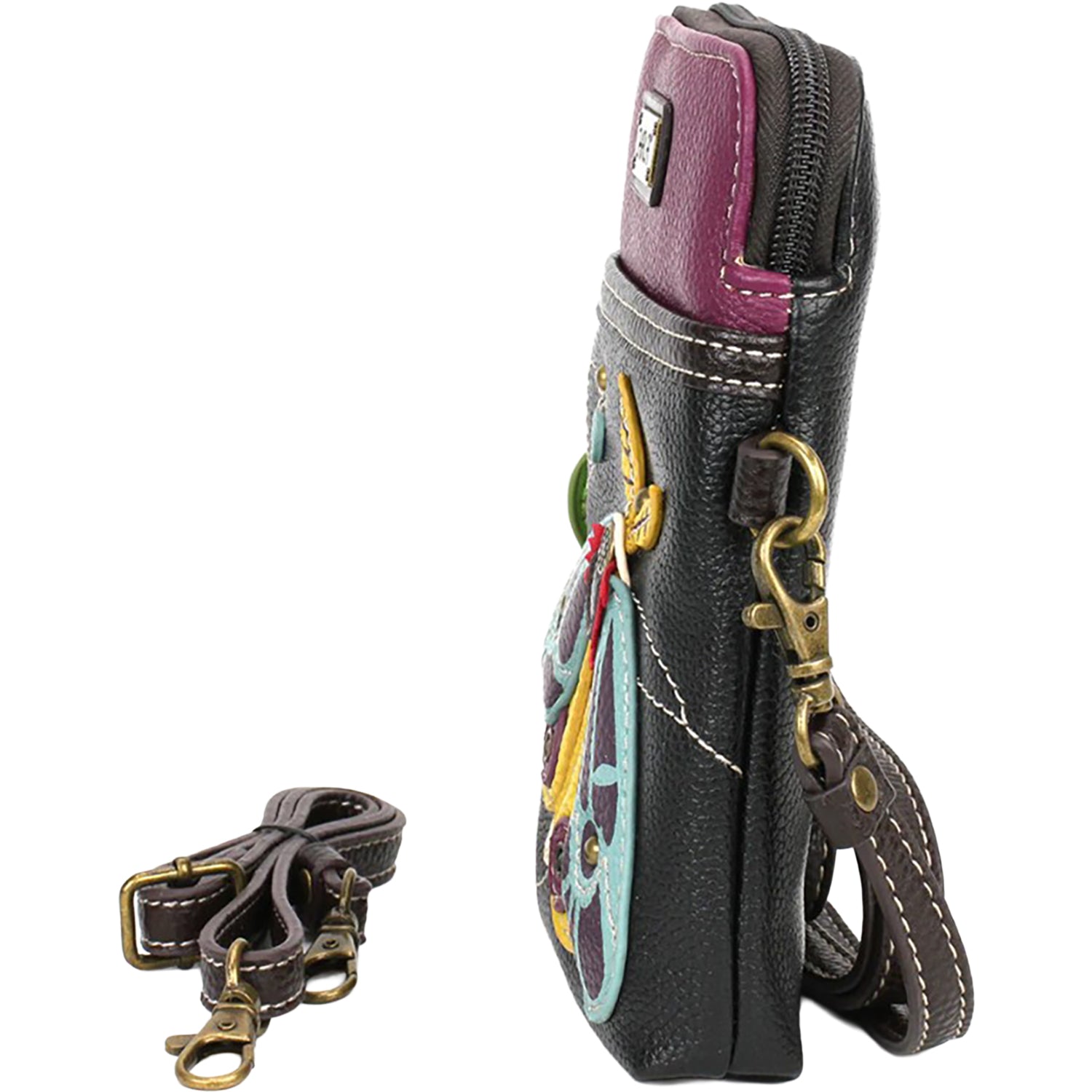 Womens Chala Chala Moth Cellphone Crossbody Handbag Black Black