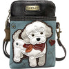 Womens Chala Chala Poodle Cellphone Crossbody Handbag Blue Blue