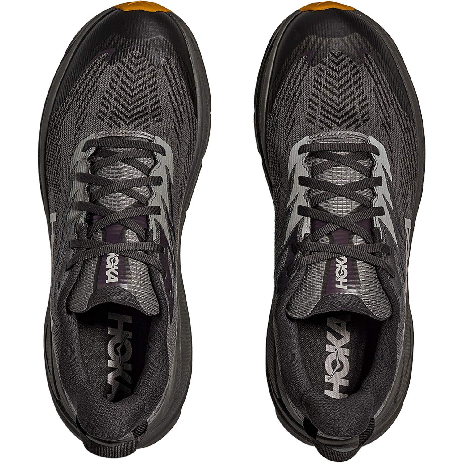 Mens Hoka one one Hoka Challenger 8 GTX (Neutral Support) Men's Athletic Shoes Trail Running Asphalt Grey/Varsity Yellow Asphalt Grey/Varsity Yellow