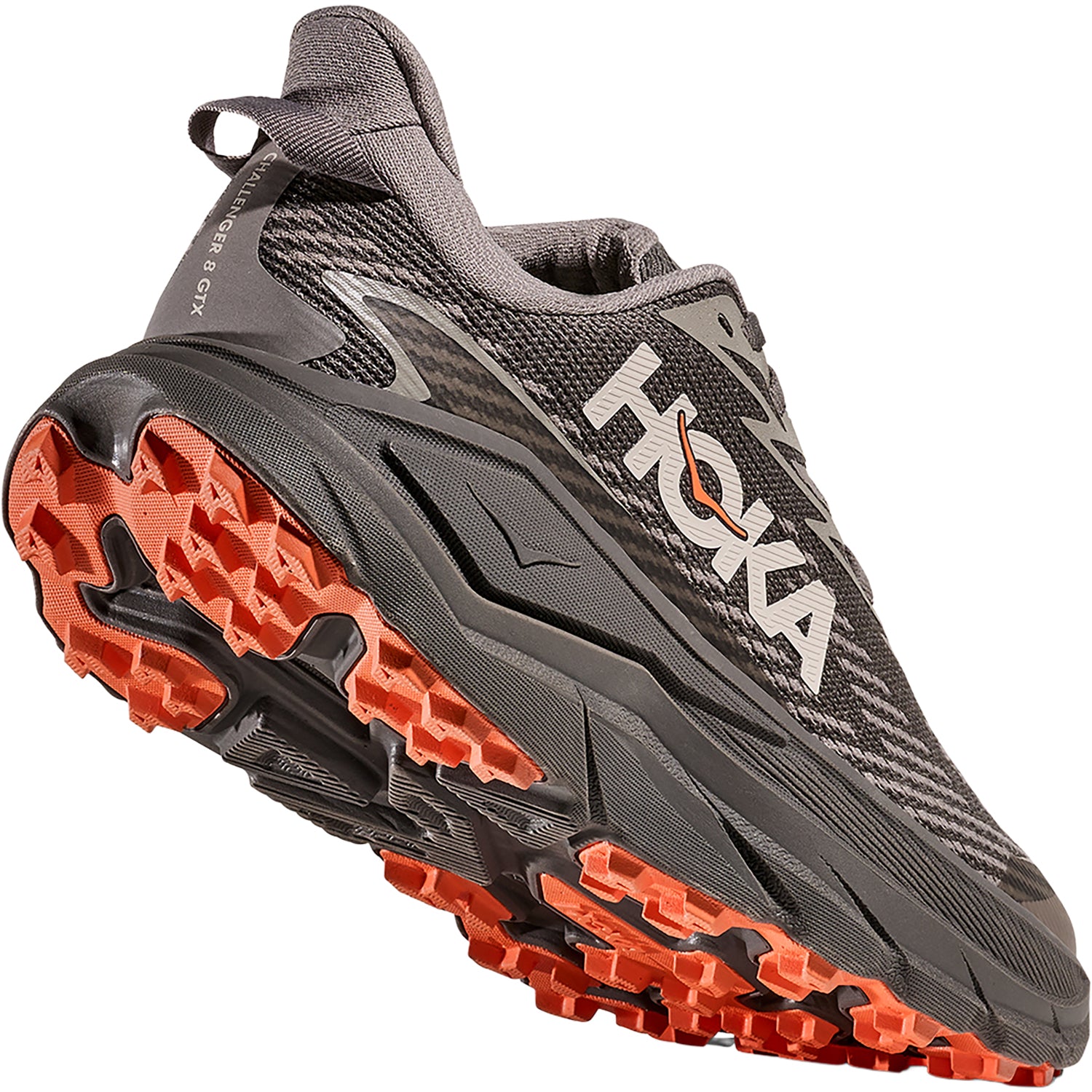 Womens Hoka one one Hoka Challenger 8 GTX (Neutral Support) Women's Athletic Shoes Trail Hiking Shoes Cement/Gravel Cement/Gravel