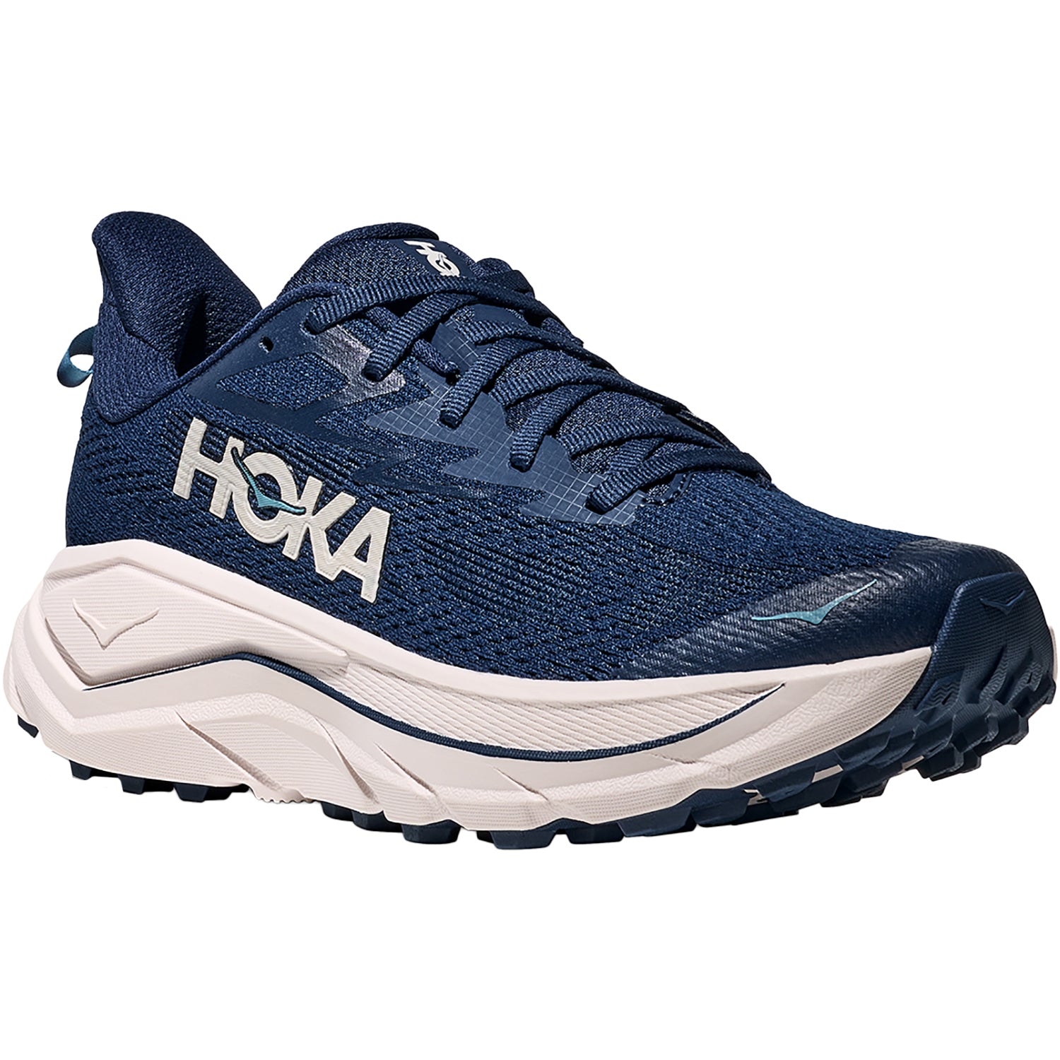 Womens Hoka one one Hoka Challenger 8 Women's Athletic Shoes Midnight Blue/Grout Midnight Blue/Grout