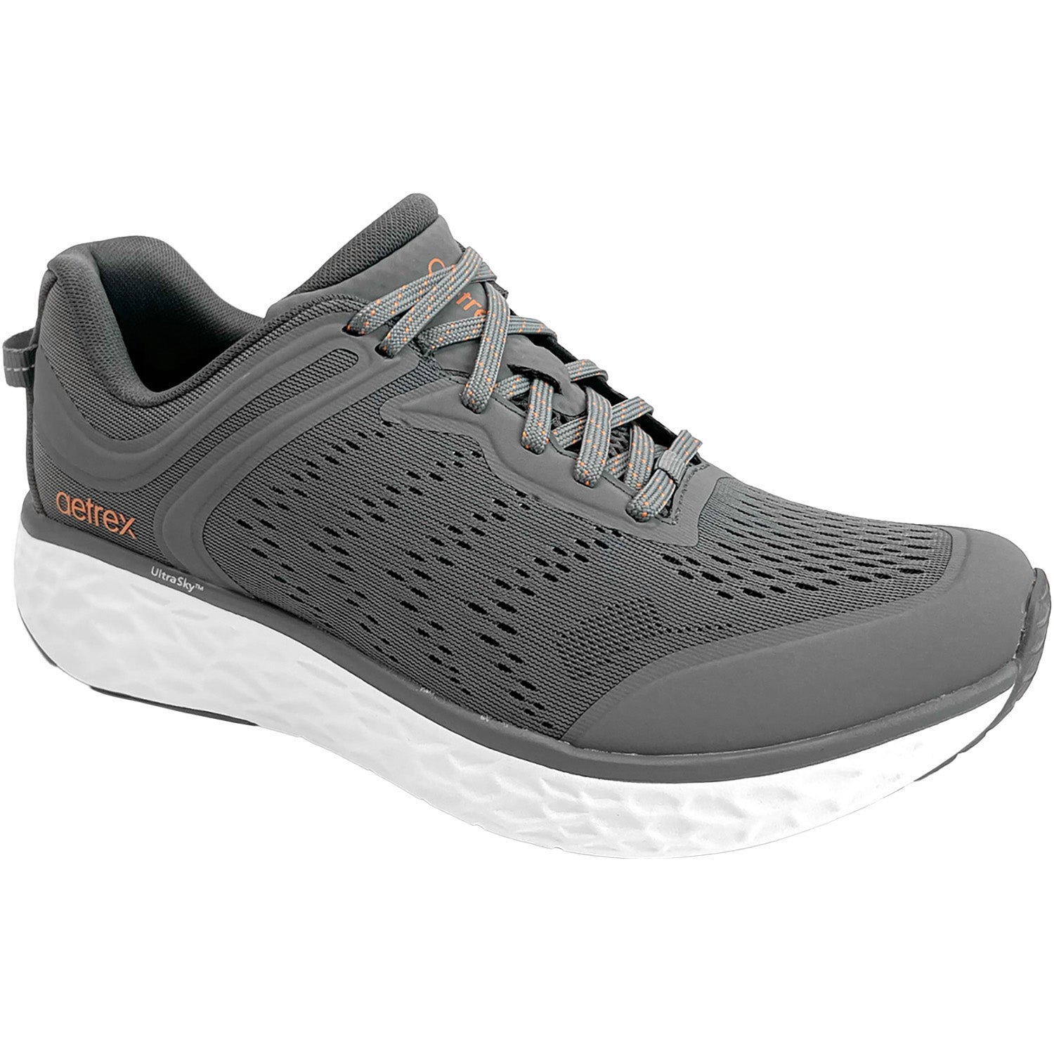 Mens Aetrex Aetrex Chase Men's Athletic Shoes Grey Mesh Grey Mesh